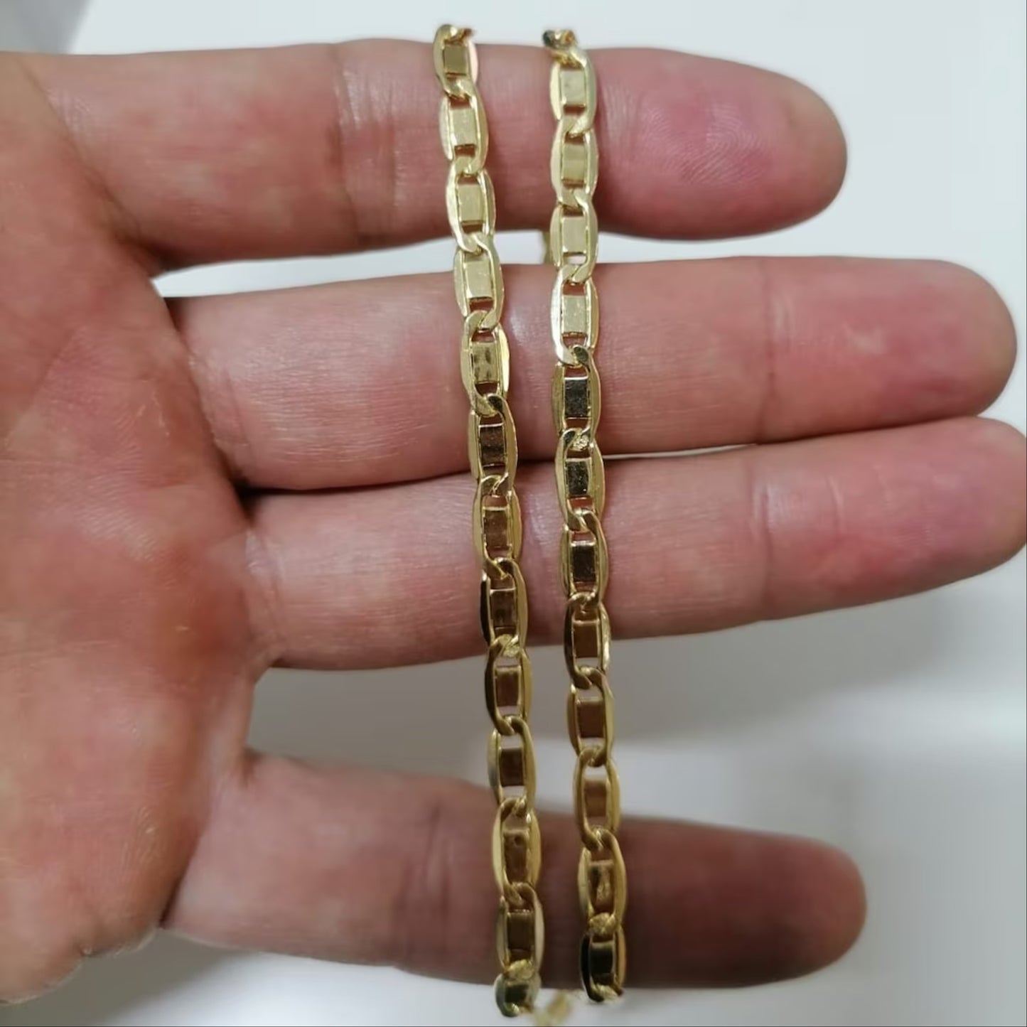 Real 14k Gold Link Chain For Men