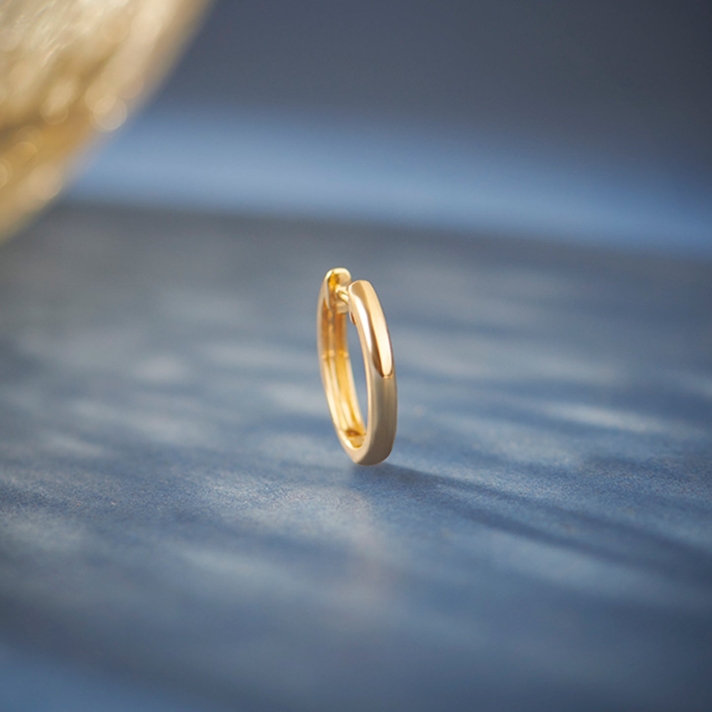 Men's 18K Gold Hoop Earrings CU238