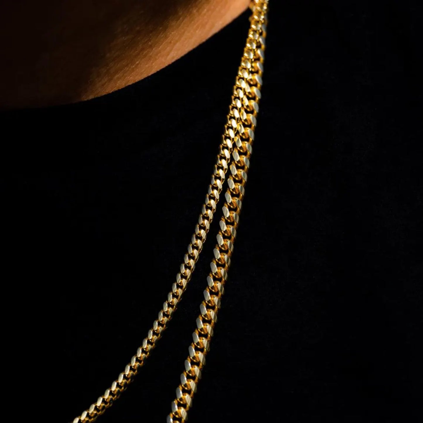 14K Cuban Curb Link Chain Men CU6J