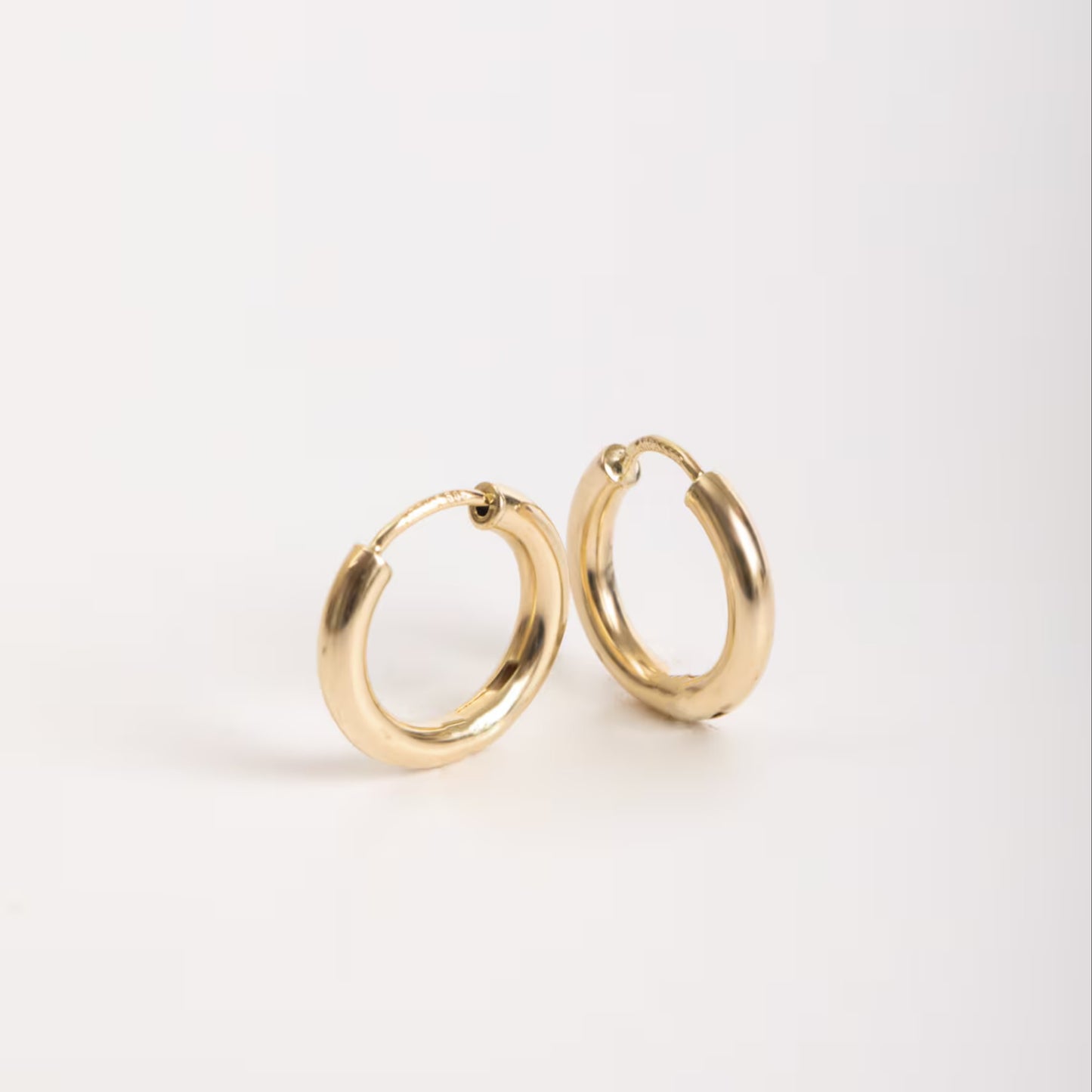 18k Gold Hoop Men