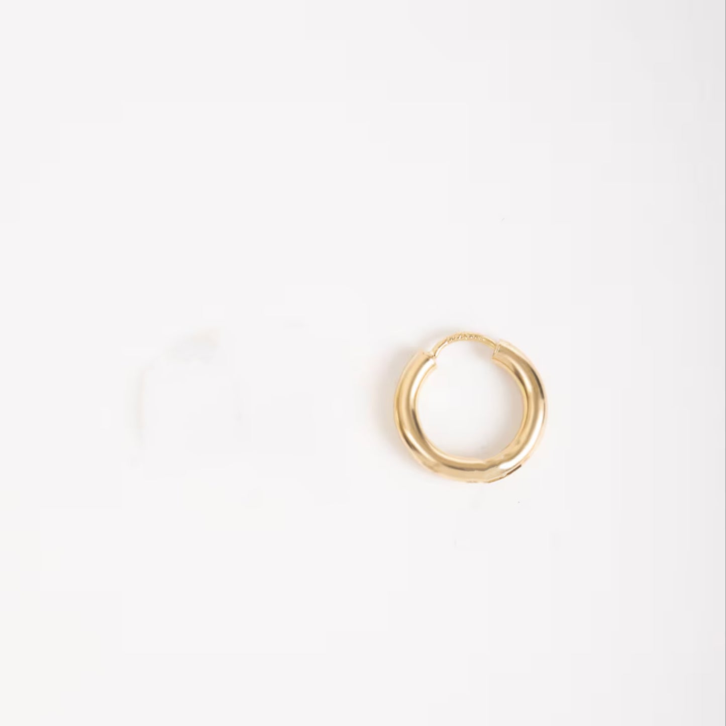 18k Gold Hoop Men