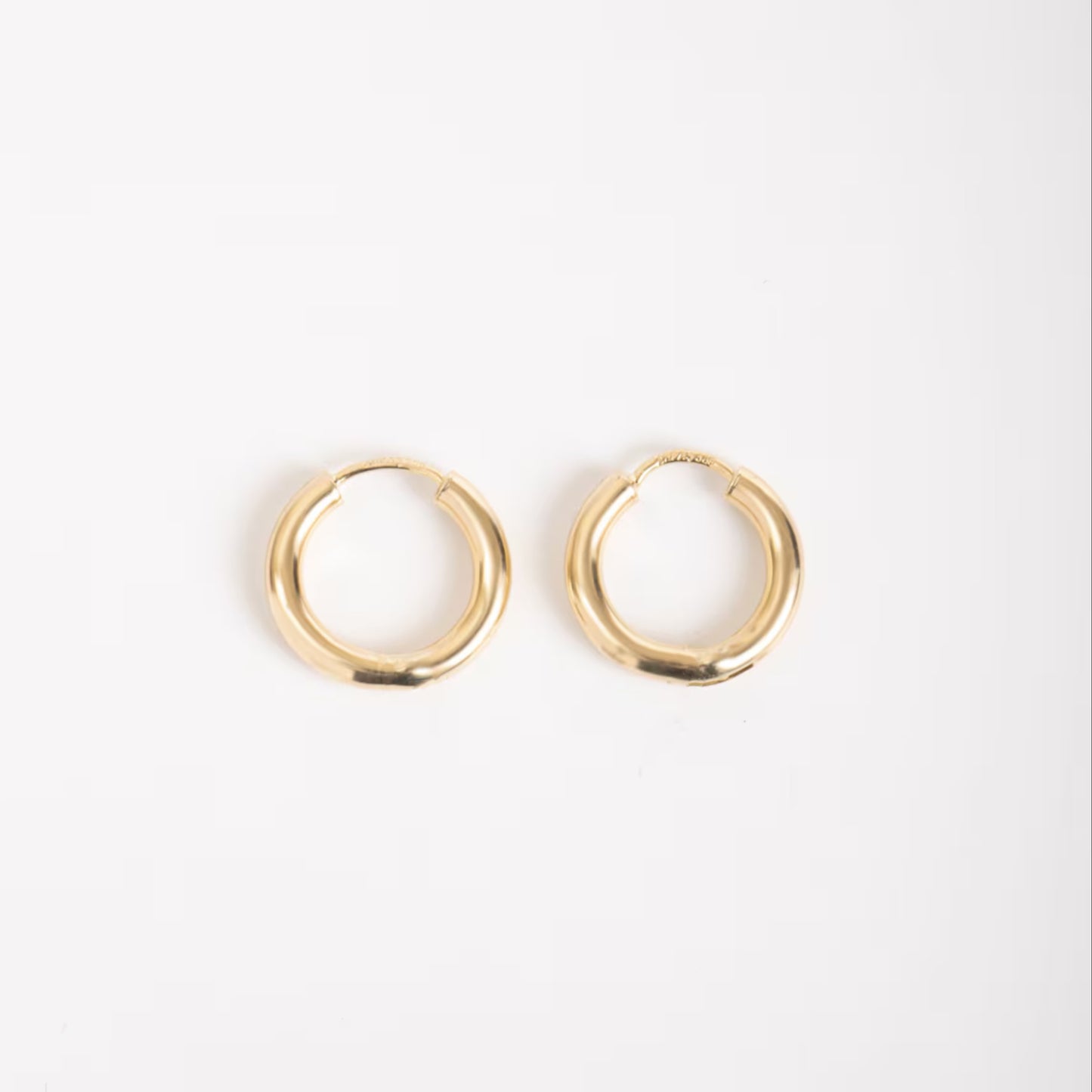 18k Gold Hoop Men