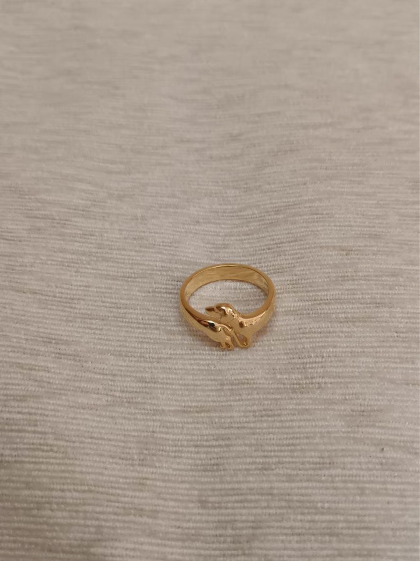 14k gold Dachshund Dog Ring