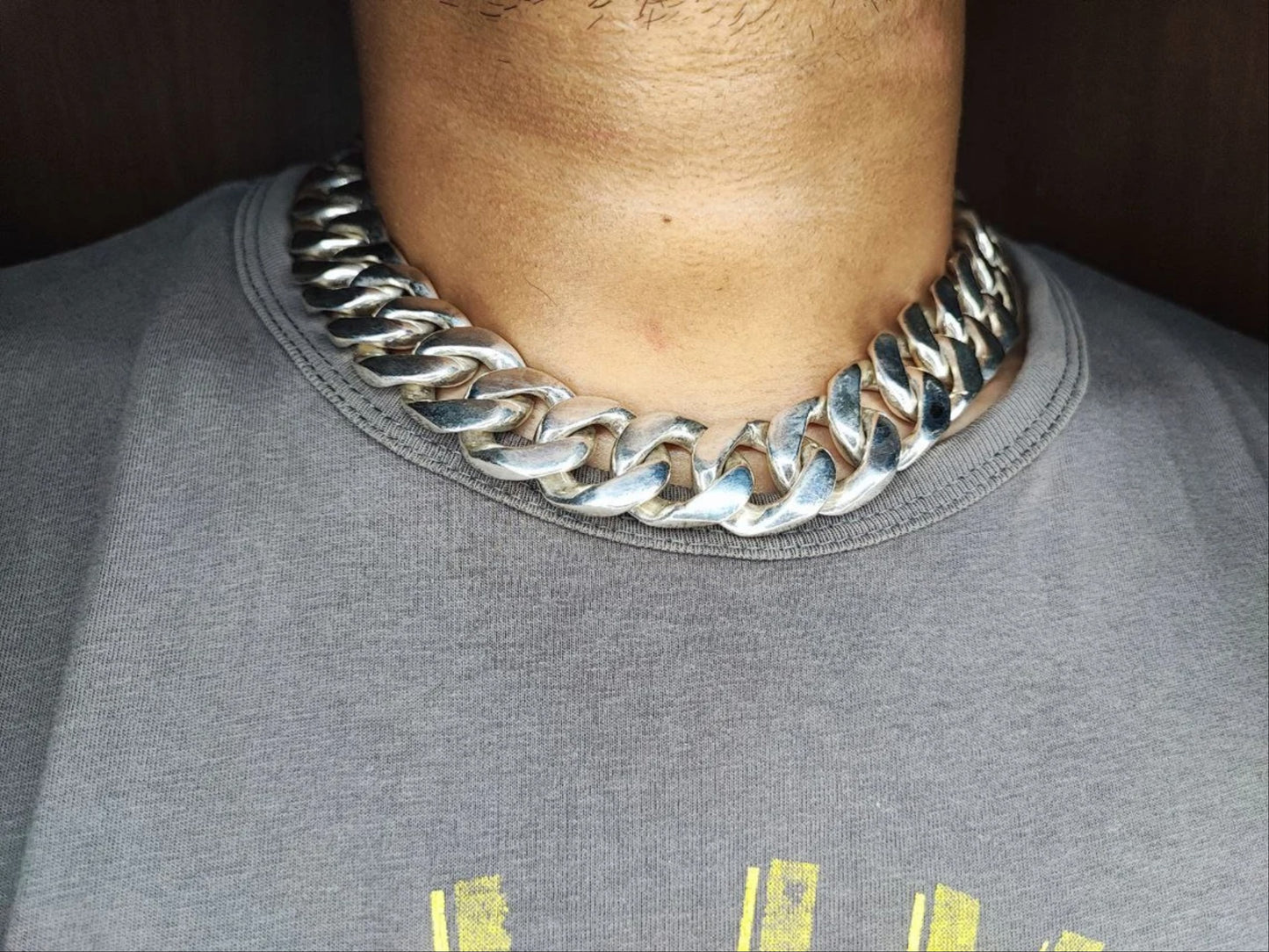 Cuban Link Chain x 25 mm Wide - Huge, Heavy Mens Design