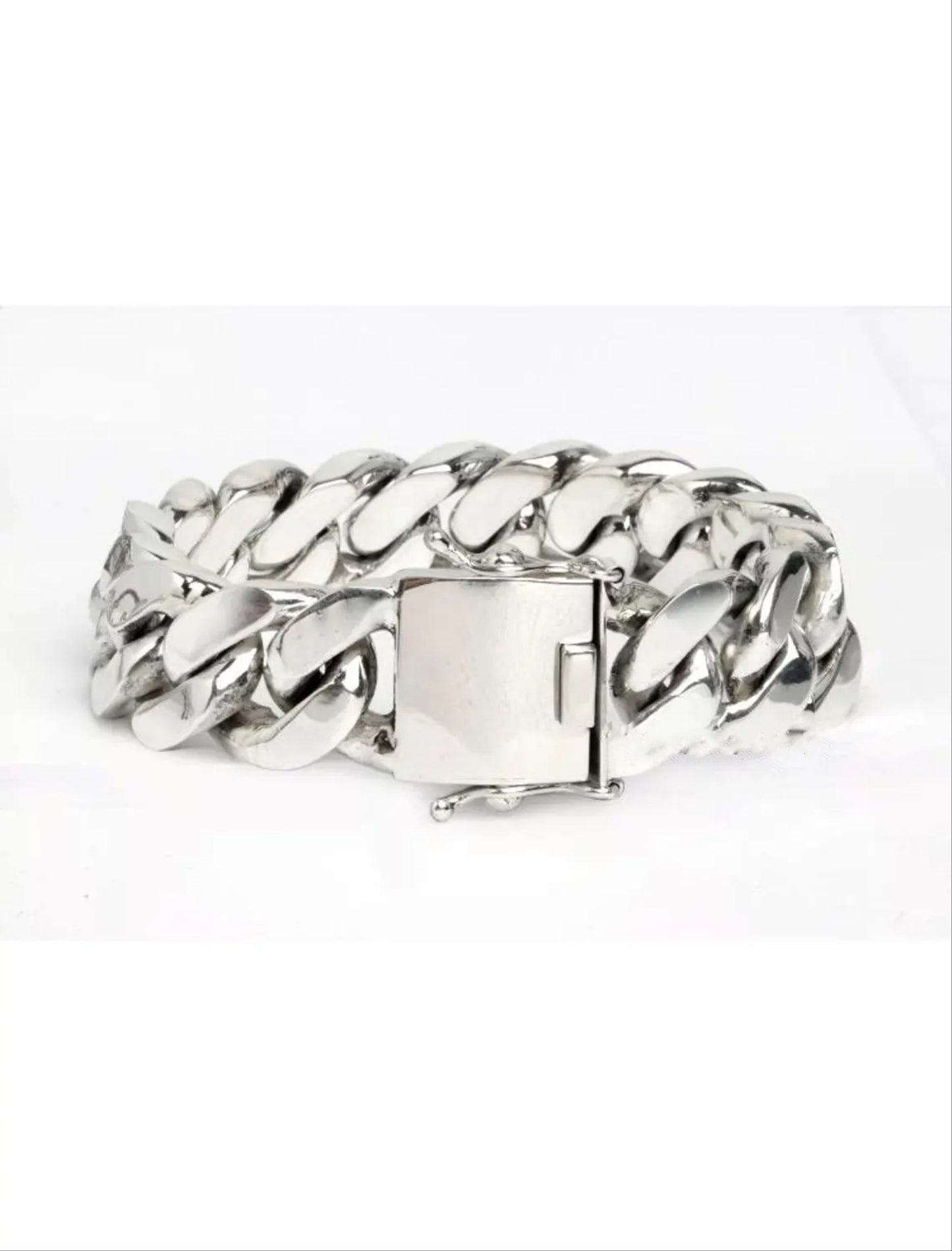 8.5_ 266g Heavy Biker Chunky Cuban Curb Chain bracelet
