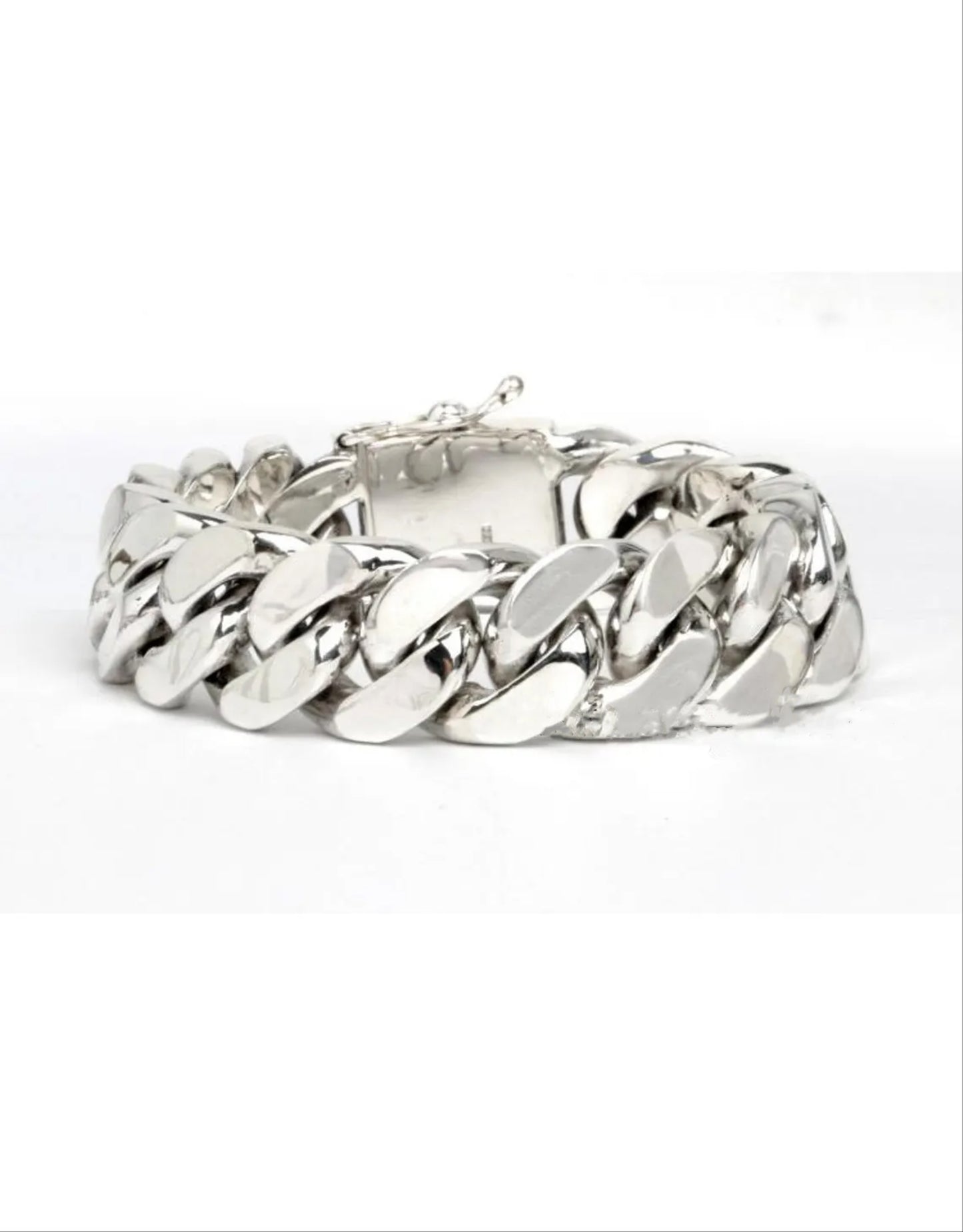 8.5_ 266g Heavy Biker Chunky Cuban Curb Chain bracelet