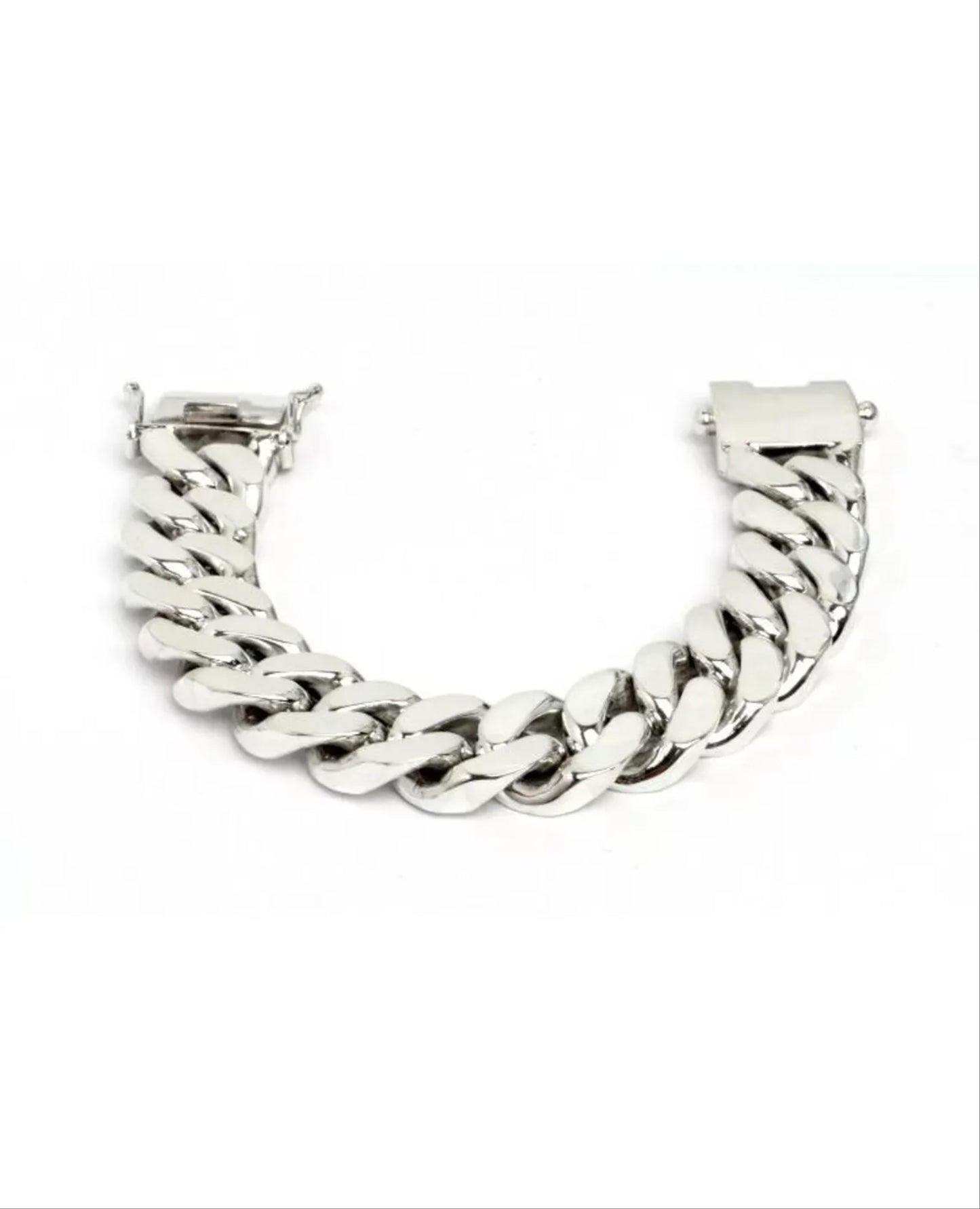 8.5_ 266g Heavy Biker Chunky Cuban Curb Chain bracelet