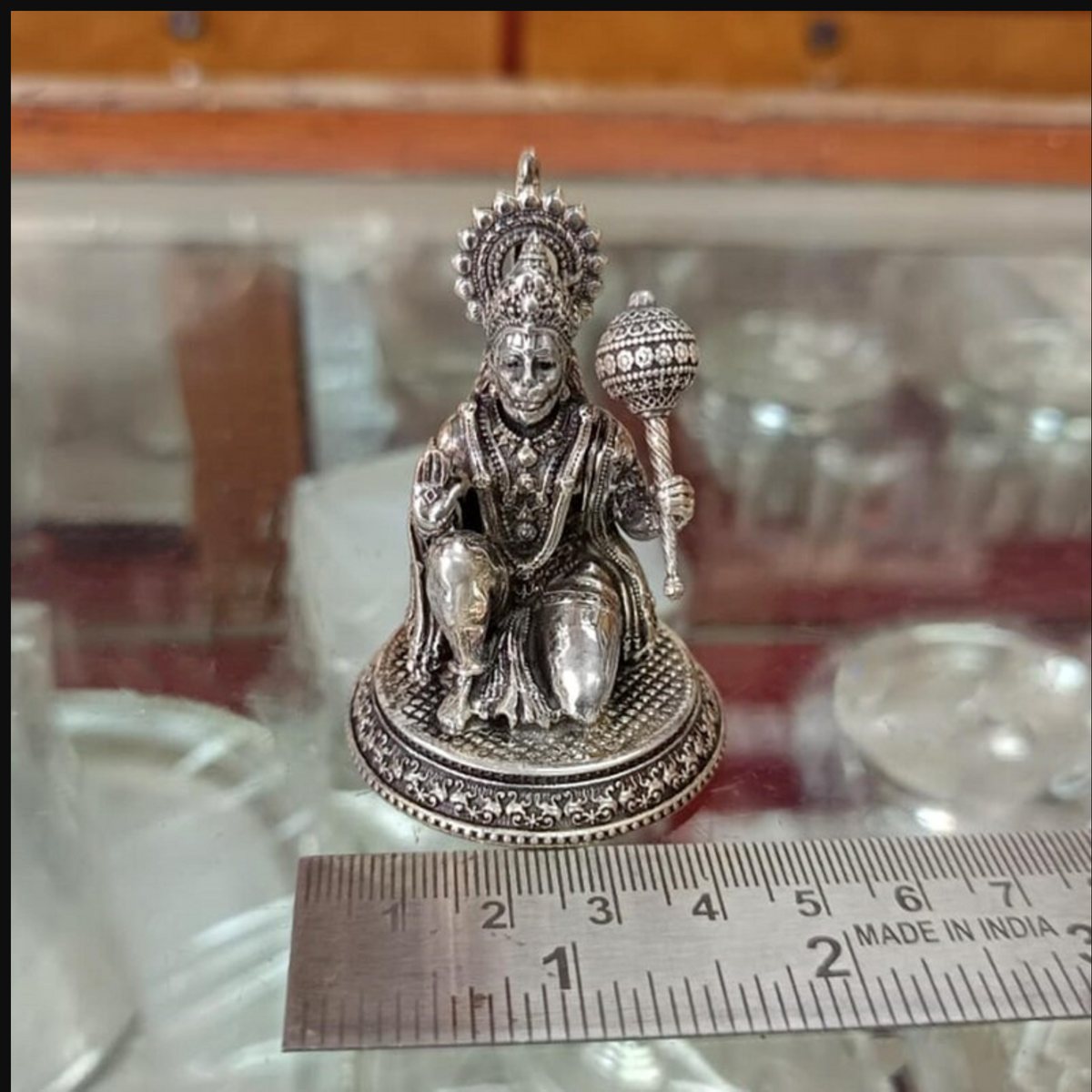 925 Silver Hanuman Statue | Monkey God Figurine