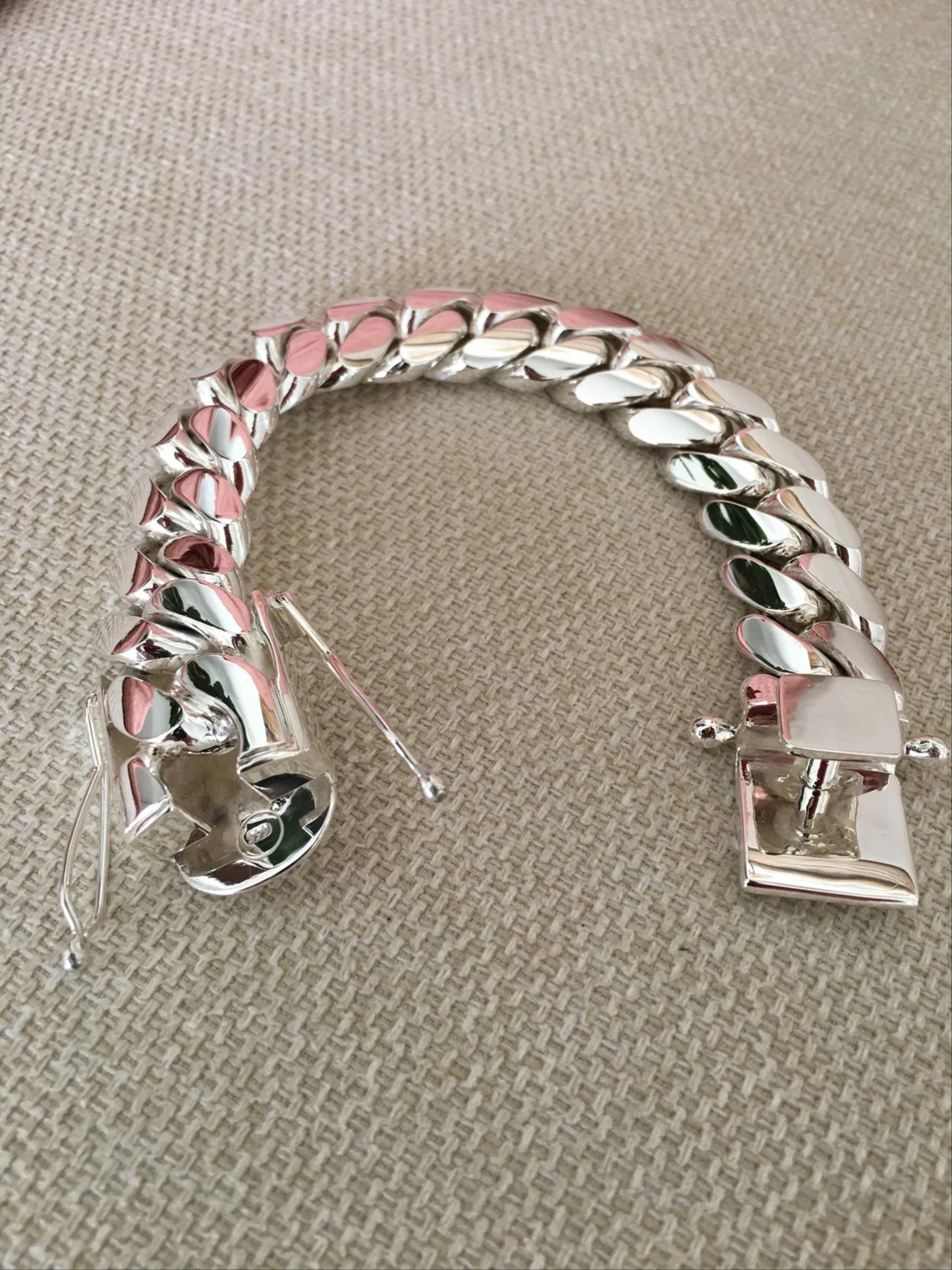 20mm Men's 925 Sterling Silver Bracelet