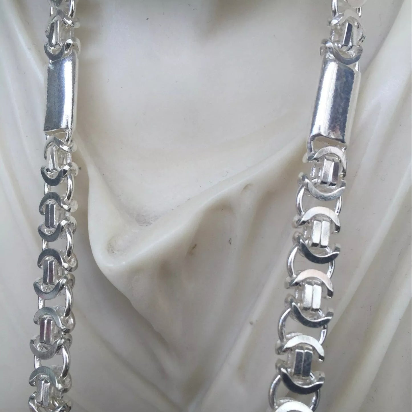 925 silver custom chain necklace 15mm