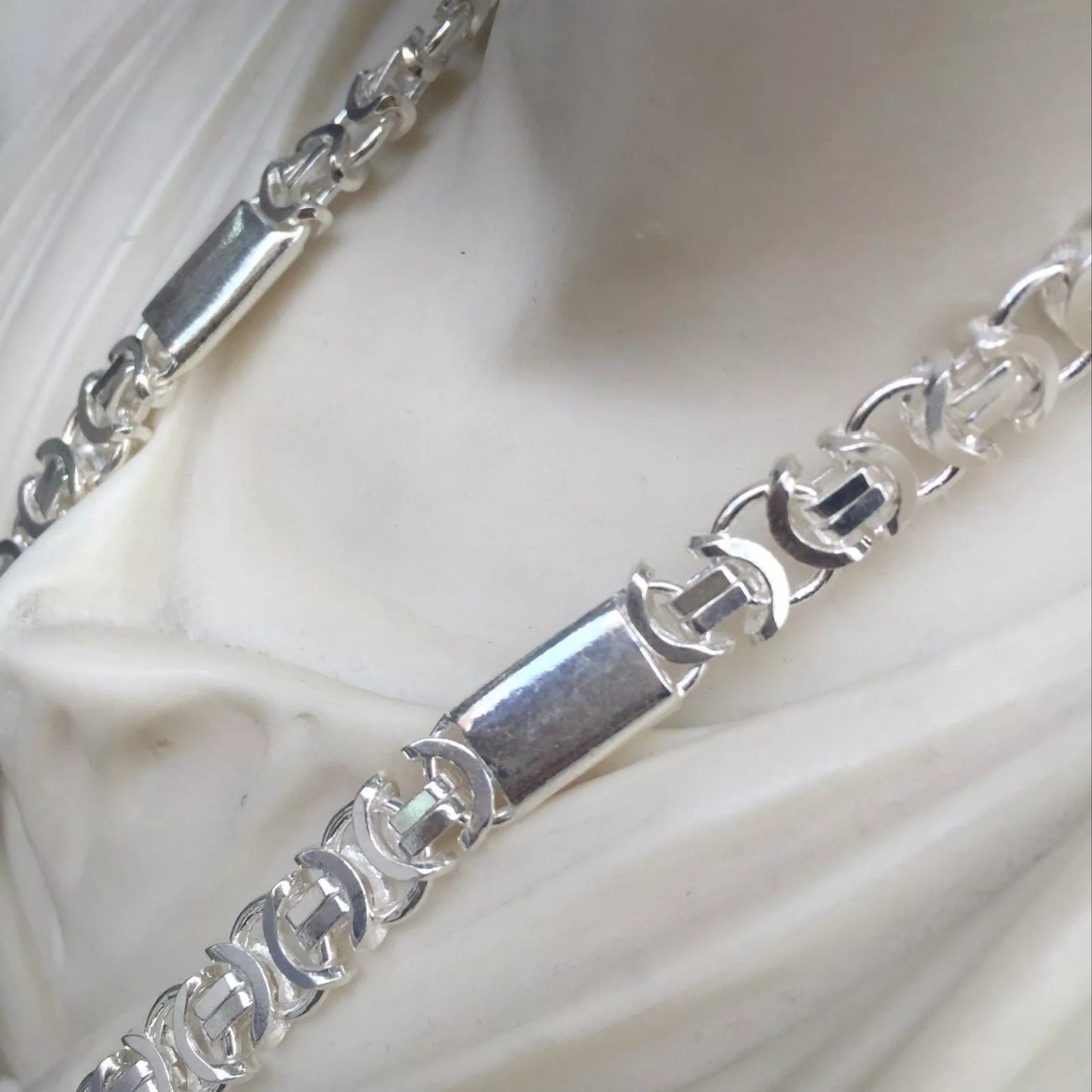 925 silver custom chain necklace 15mm