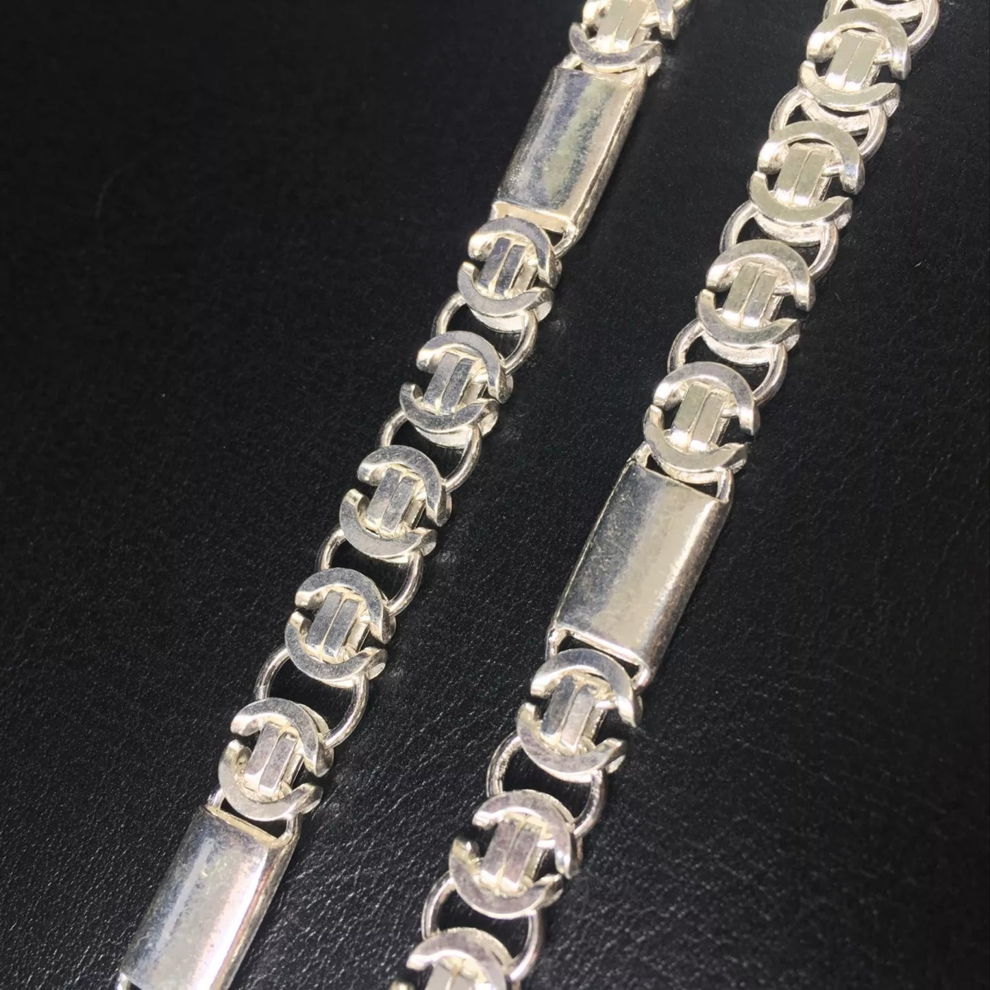 925 silver custom chain necklace 15mm