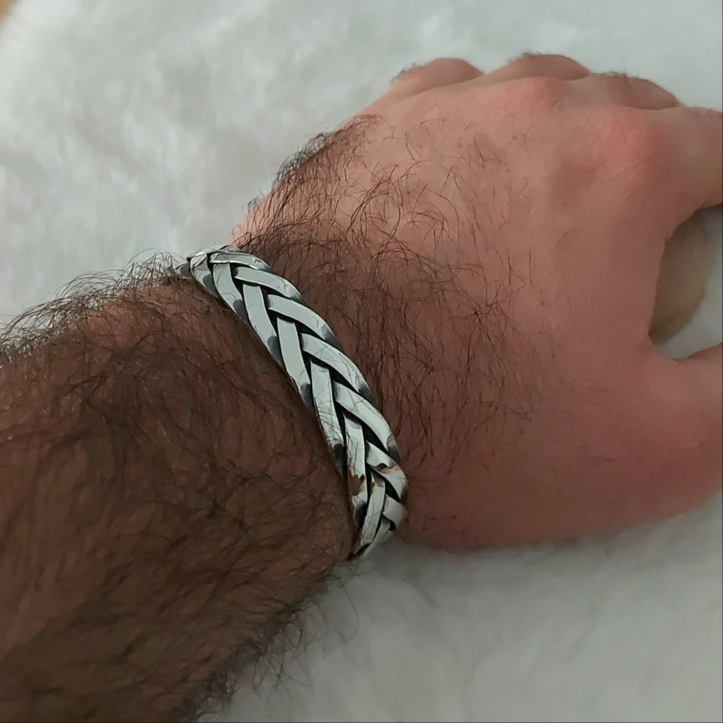 925 Silver Vikings Bracelet for Men | Oxidized Silver Celtic Bracelet | Christmas & Groomsmen Gift | Men's Chain Bracelet"