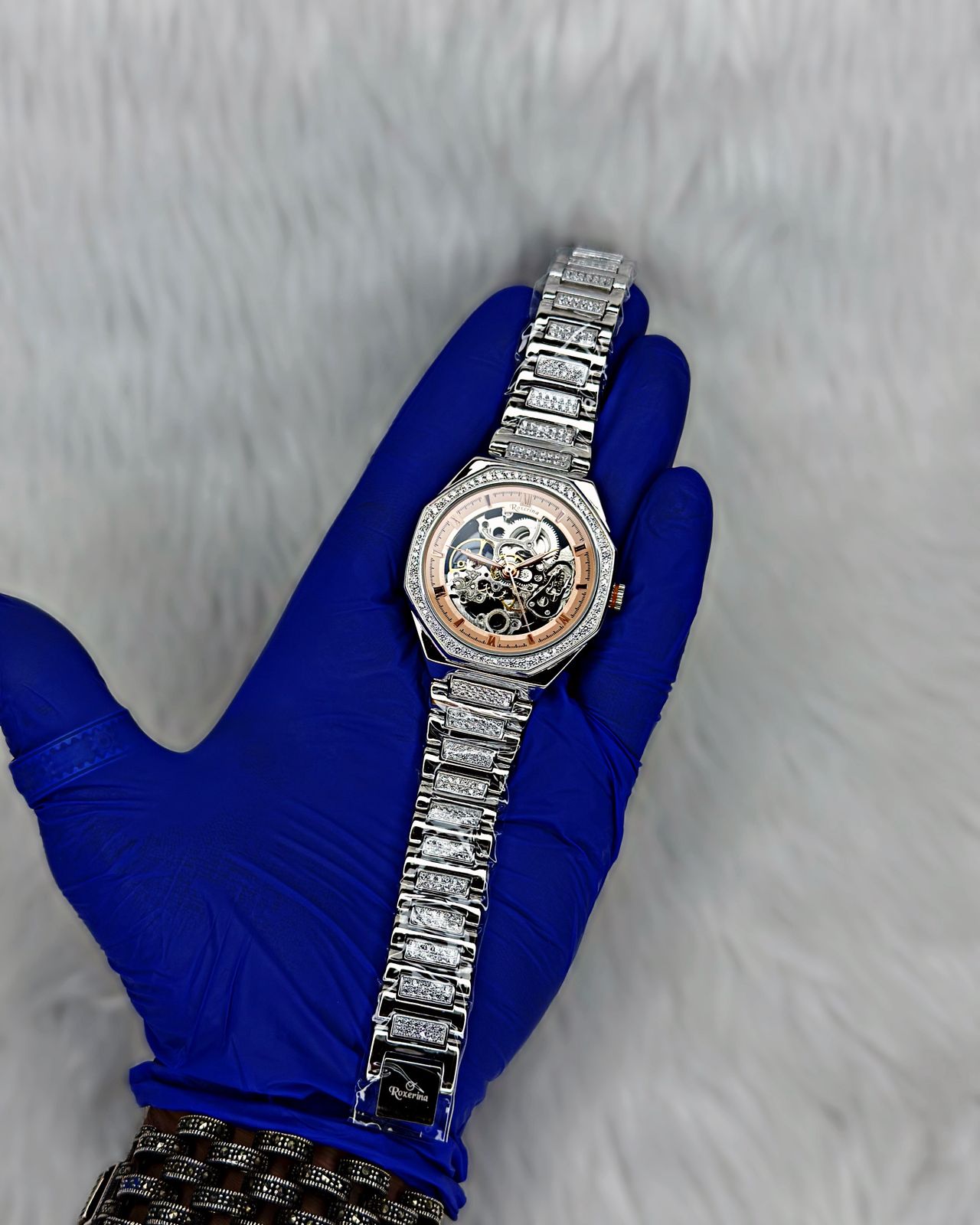 925 Silver Watch – Ultra‑Trendy, Covered in CZ, Luxury Hip‑Hop Statement