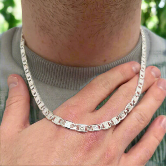 MEN'S SILVER ECKLACE