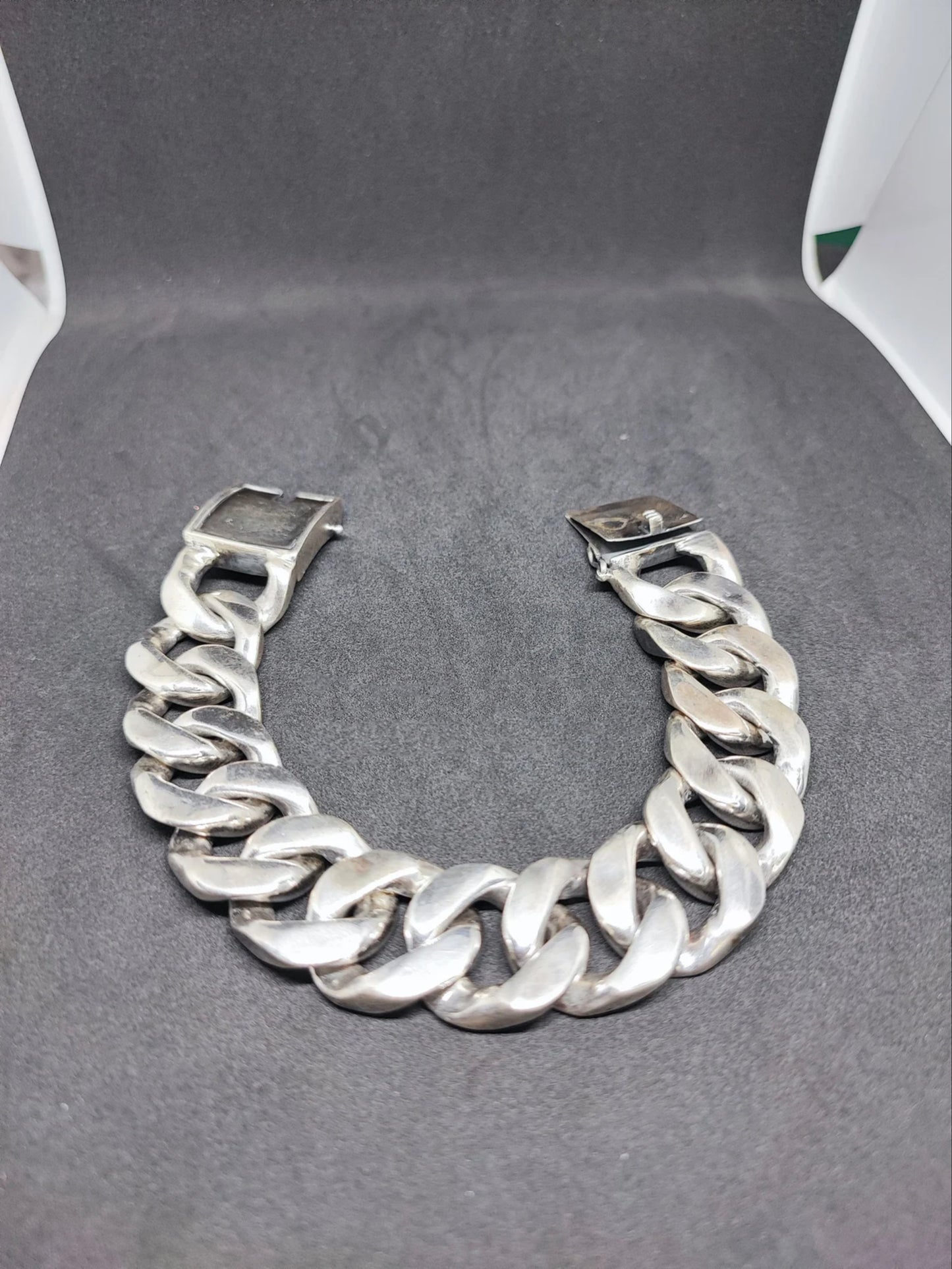 Real Silver Chunky Cuban Bracelet