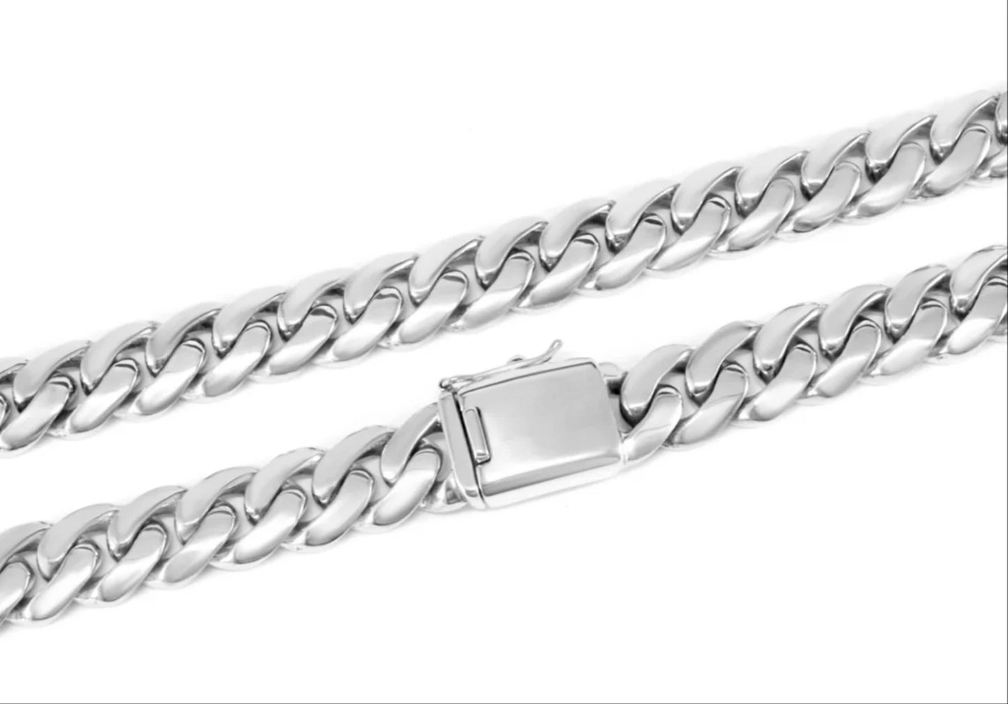 Biker Curb Chain Bracelet Chunky Silver Bracelet 20mm