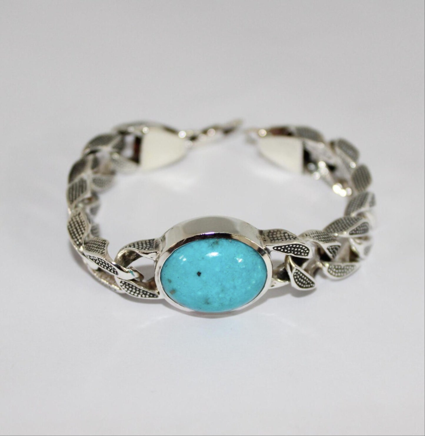 Cuban Link Terquise Bracelet 15mm