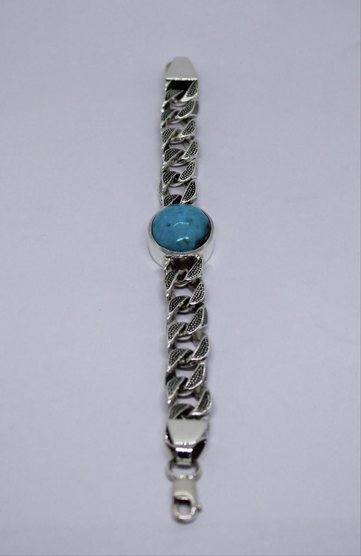 Cuban Link Terquise Bracelet 15mm
