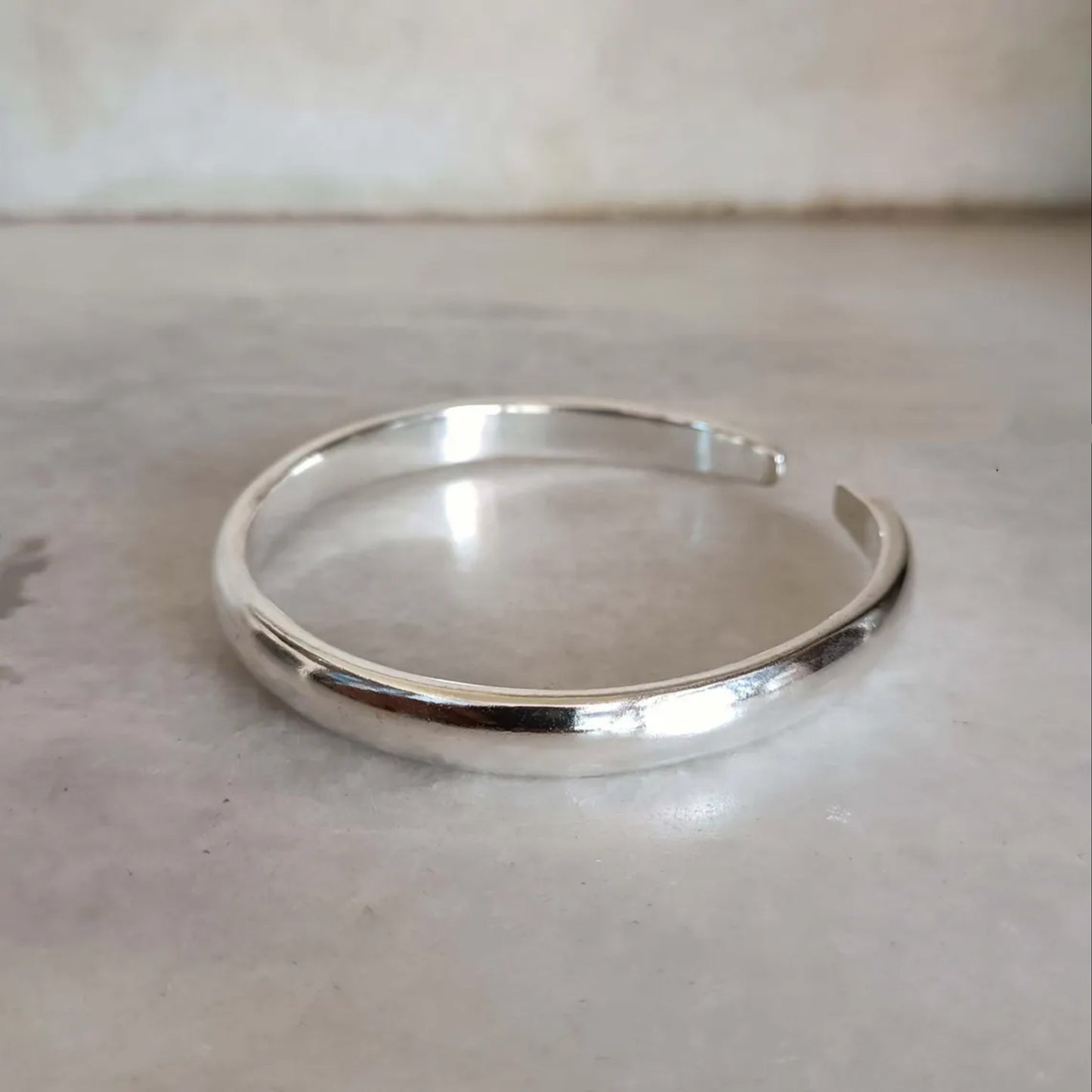 Classic 925 Silver Cuff Bracelet for Men – Bold, Masculine & Handcrafted