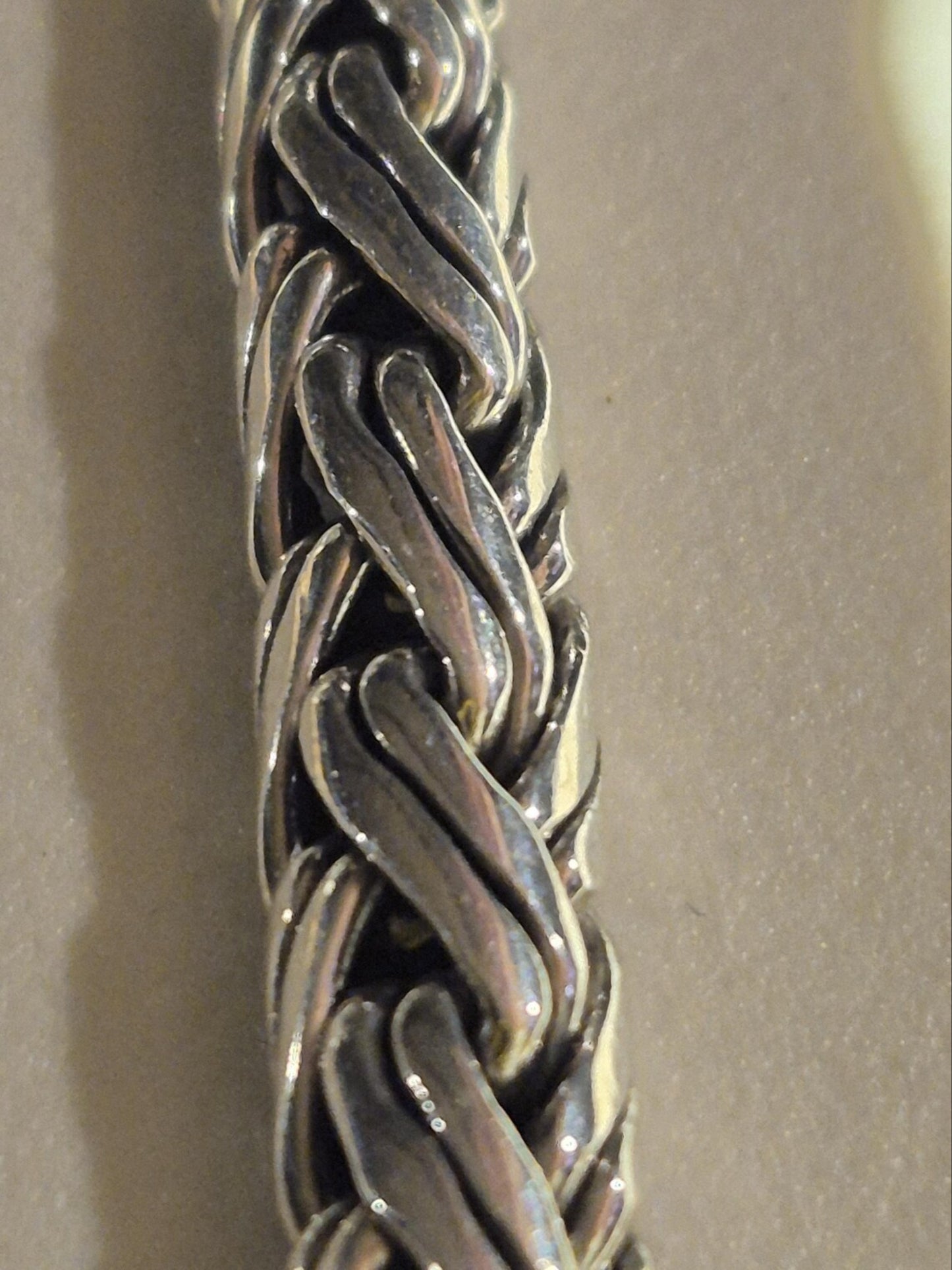 Double Rope Weave, Mens Borobudur Bracelet - 925 Solid Sterling Silver