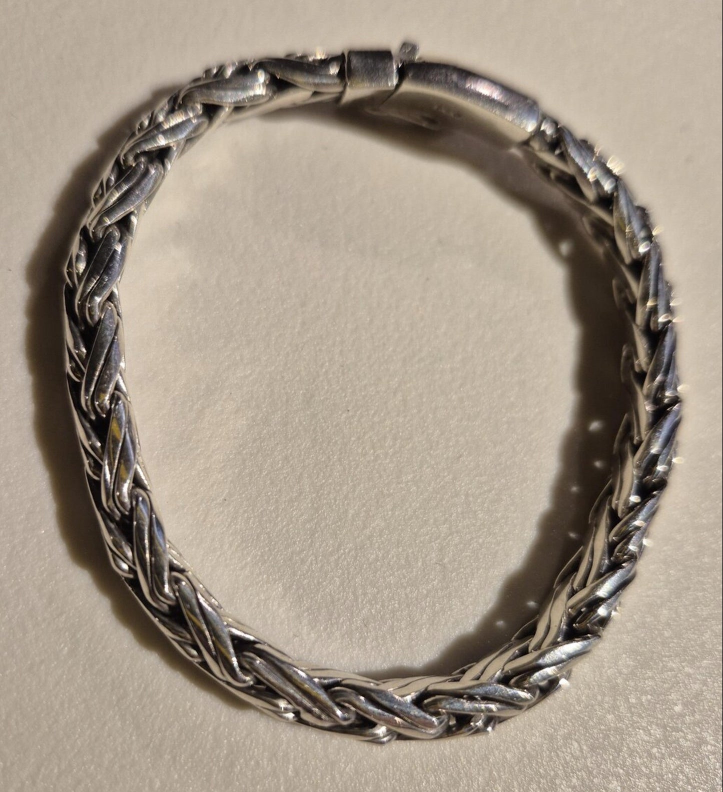 Double Rope Weave, Mens Borobudur Bracelet | 925 Solid Sterling Silver