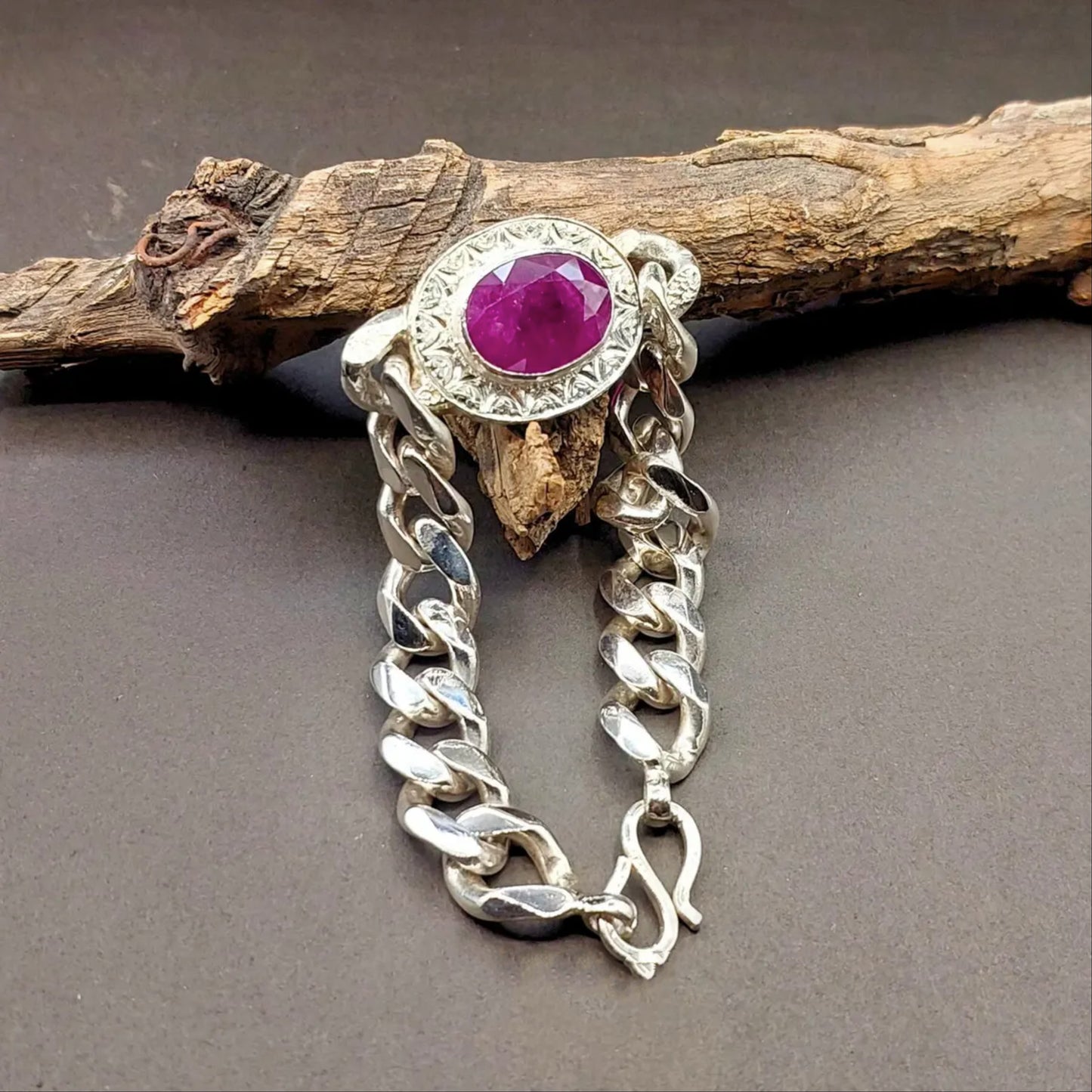 Ruby Bracelet for Men