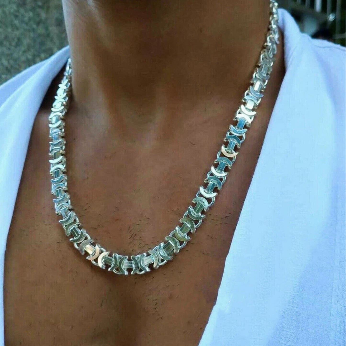 Men's 925 Silver King Chain -Graduation Gift 200gr