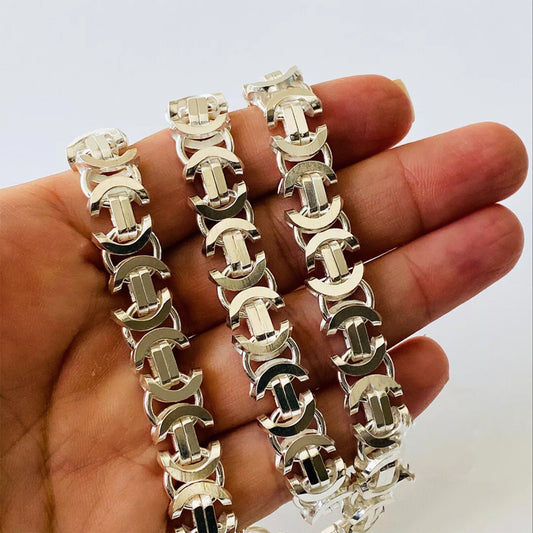 Men's 925 Silver King Chain -Graduation Gift 200gr