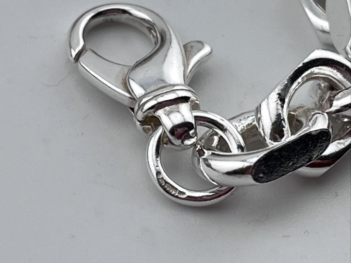925 Silver Heavy Link Chain Men CU22