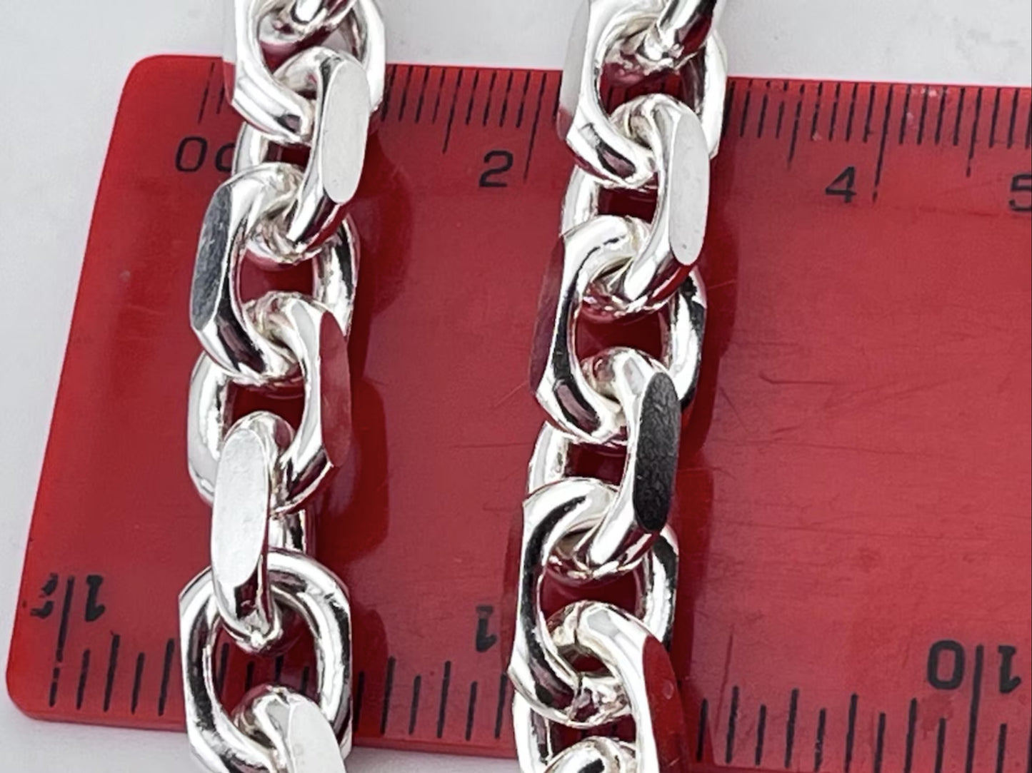 925 Silver Heavy Link Chain Men CU22