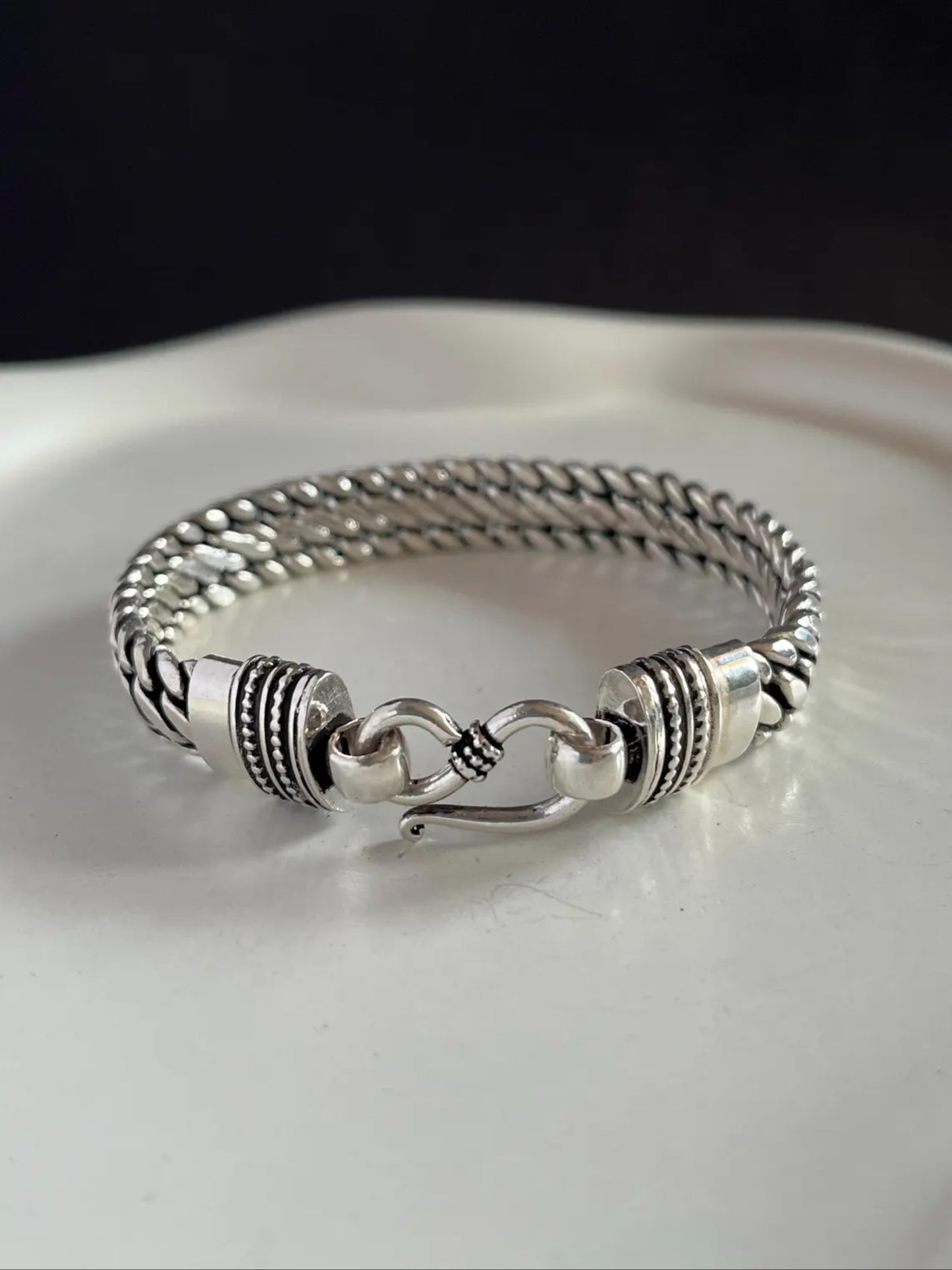 Men's 925 Sterling Silver Snake Chain Bracelet