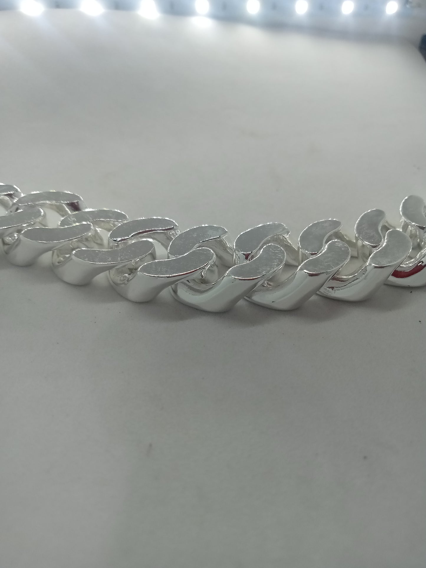 HUGE Solid 925 Silver Mens Miami Cuban Curb Link Bracelet 8.5" Heavy 200 gr 20m