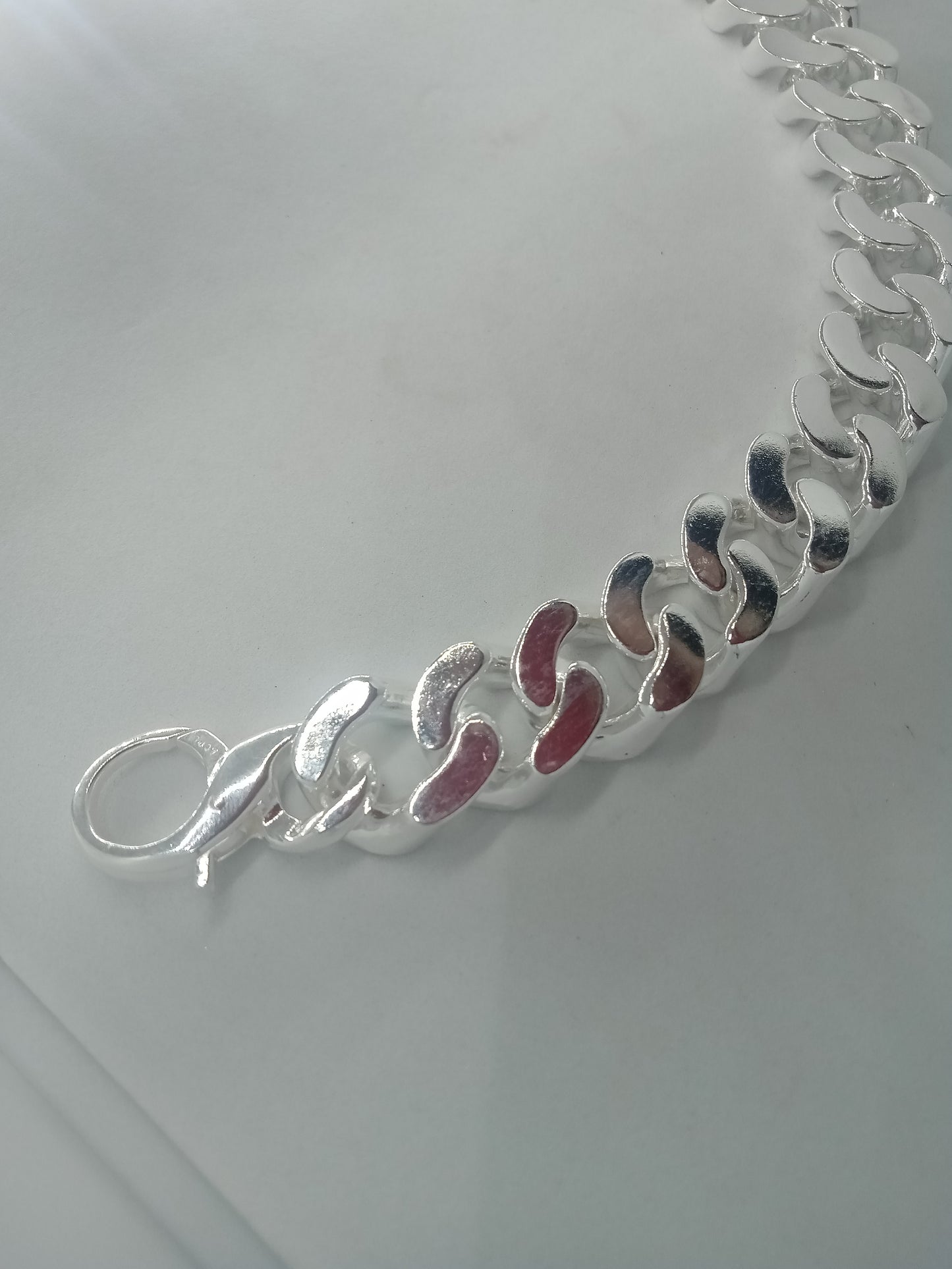 HUGE Solid 925 Silver Mens Miami Cuban Curb Link Bracelet 8.5" Heavy 200 gr 20m