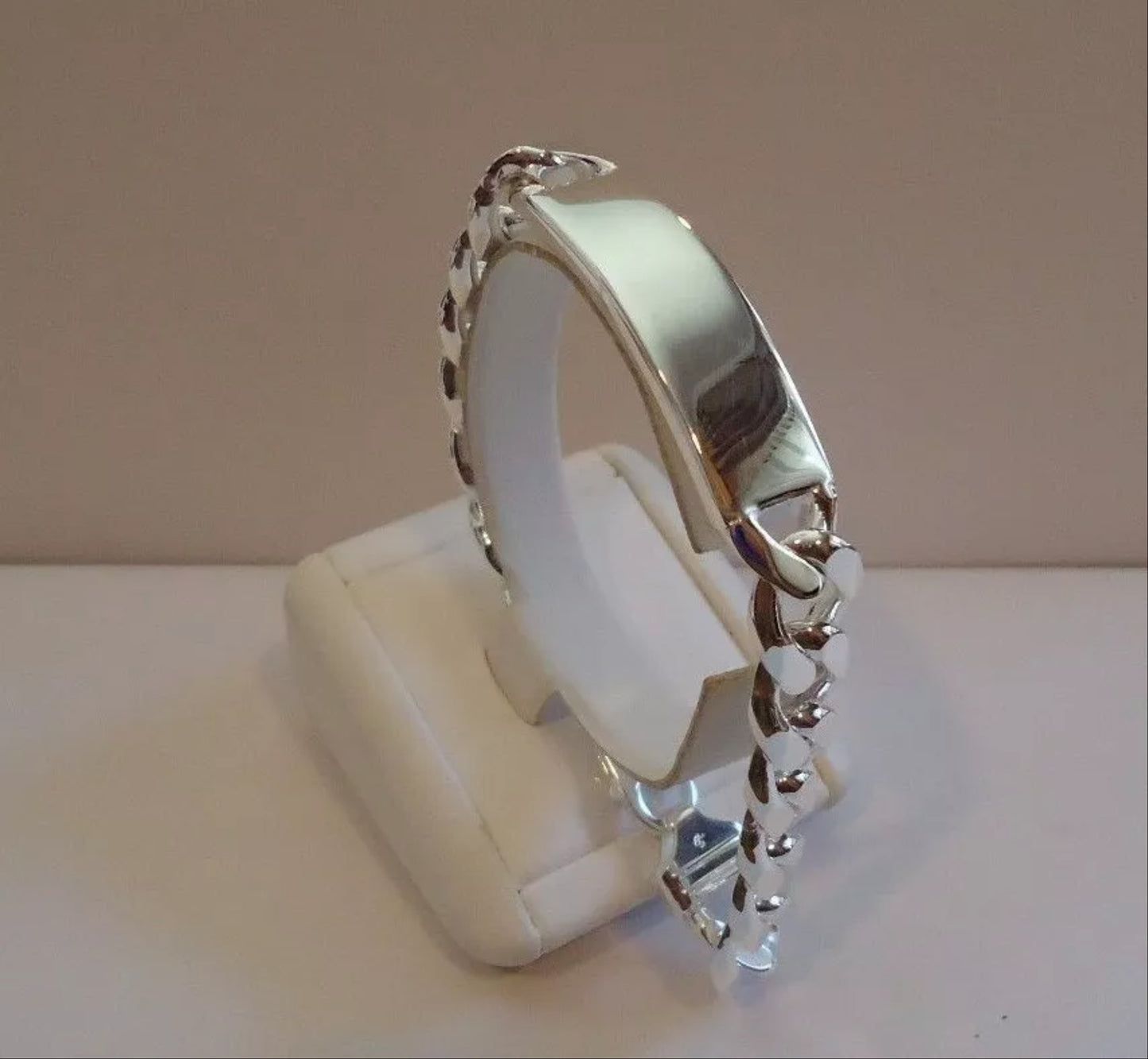 ID cuban link 925 silver bracelet 13mm