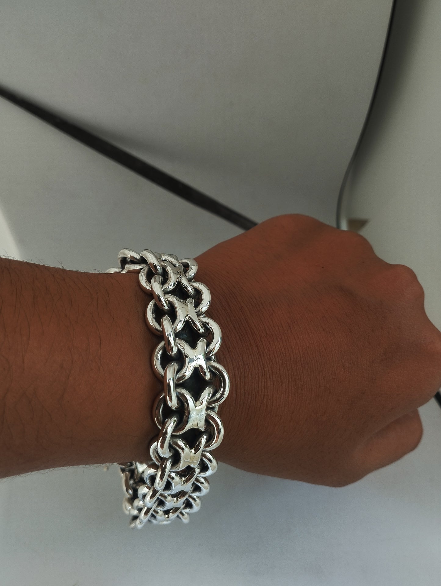 Men's Massive Solid Chunky Bracelet