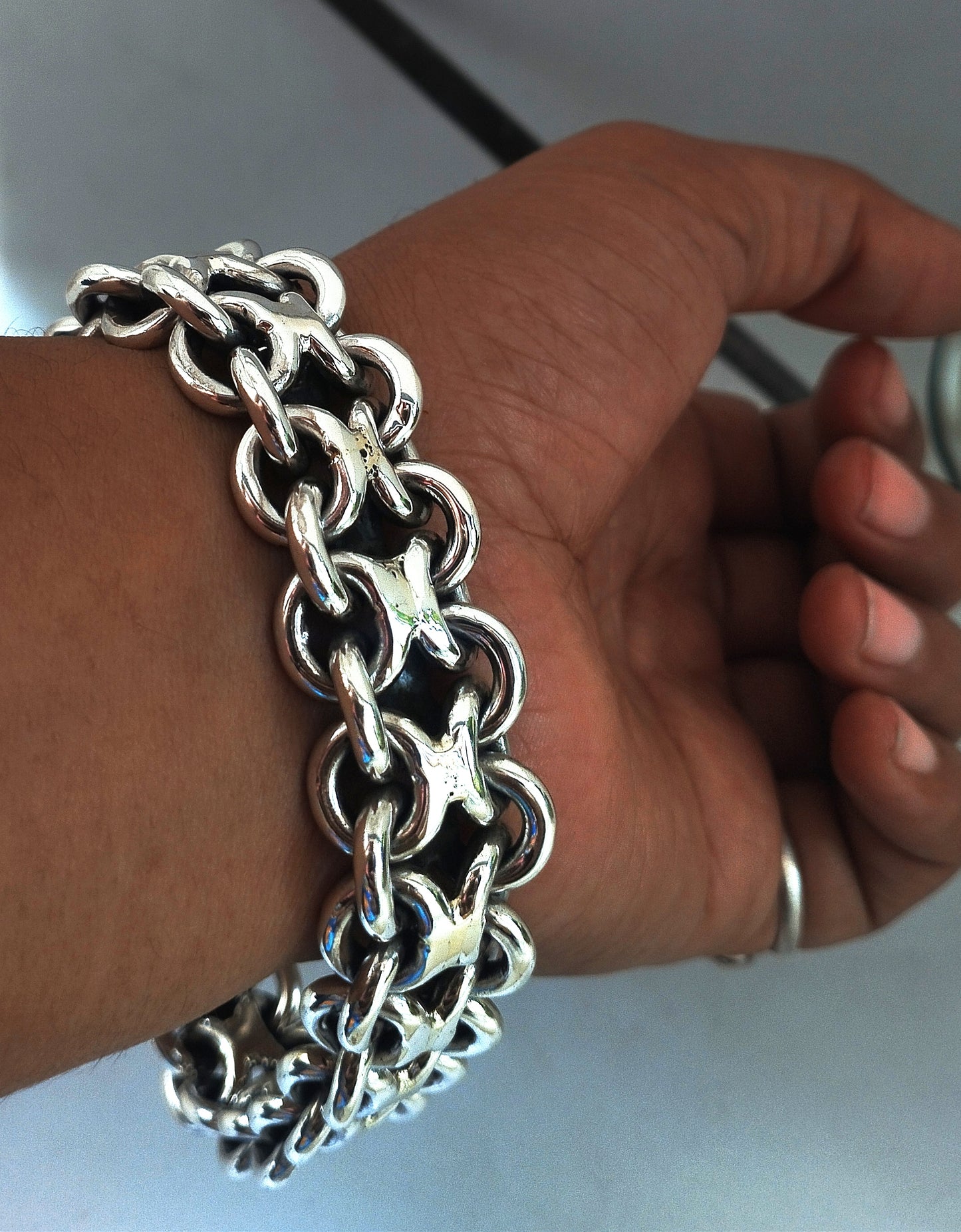 Men's Massive Solid Chunky Bracelet