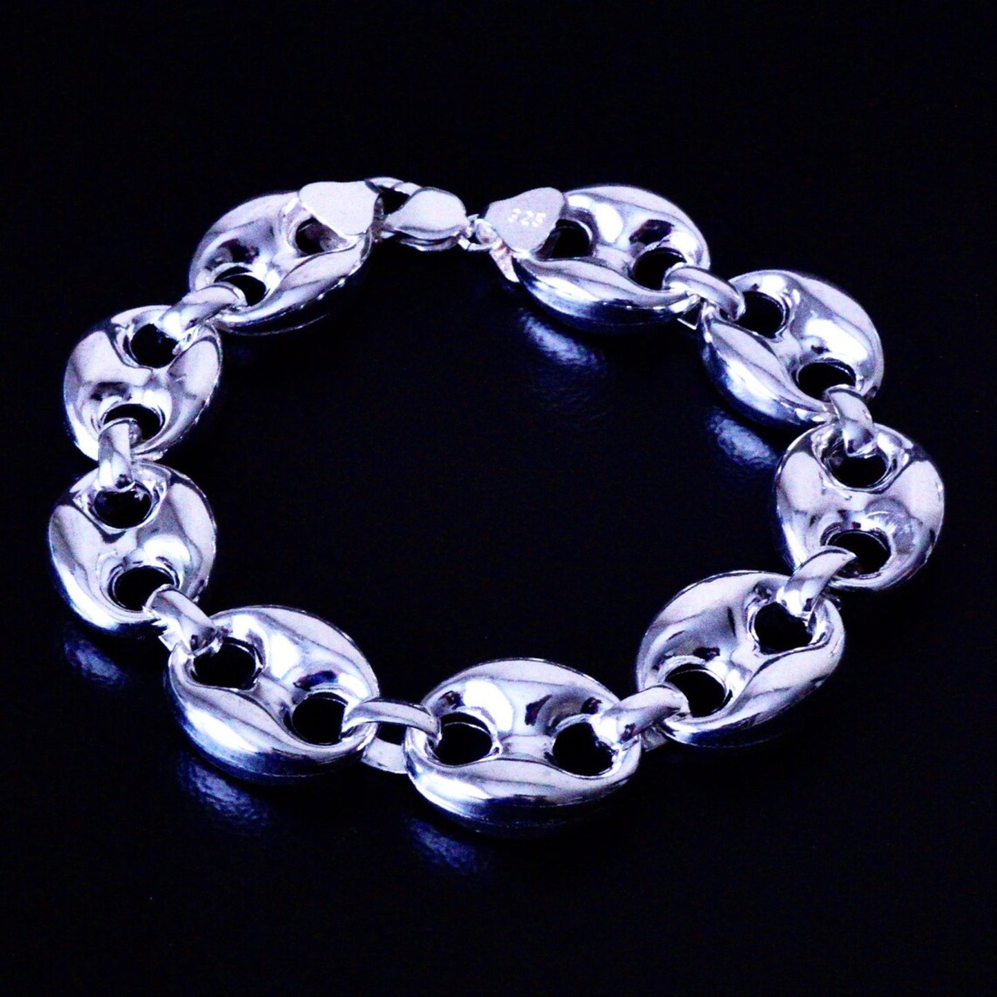 JUMBO Mariner Link Chain 925 Sterling Unique Bracelet