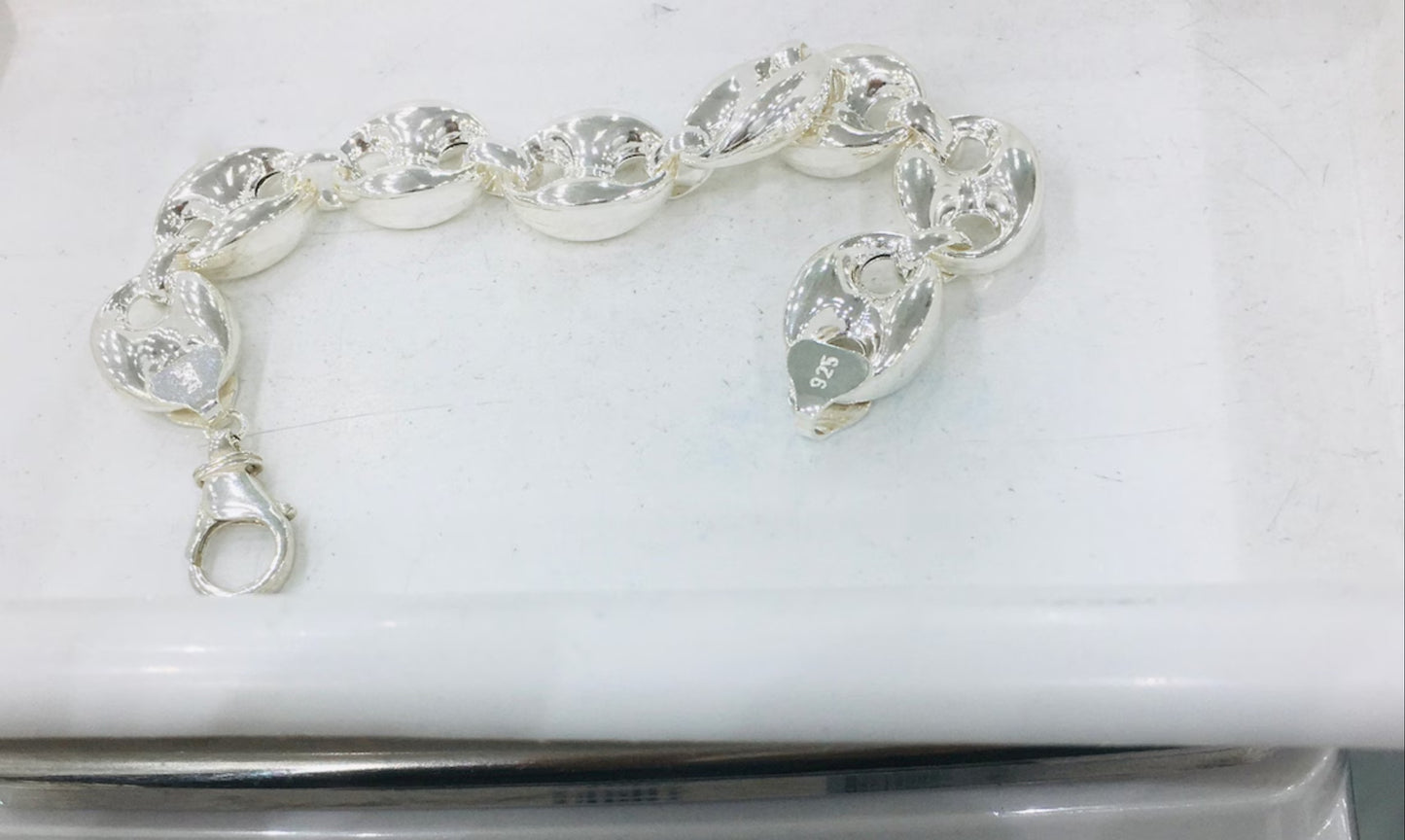 JUMBO Mariner Link Chain 925 Sterling Unique Bracelet