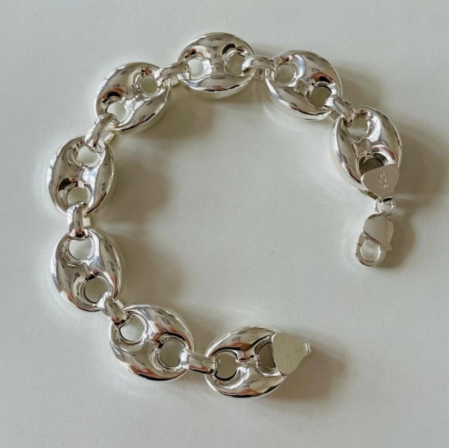 JUMBO Mariner Link Chain 925 Sterling Unique Bracelet