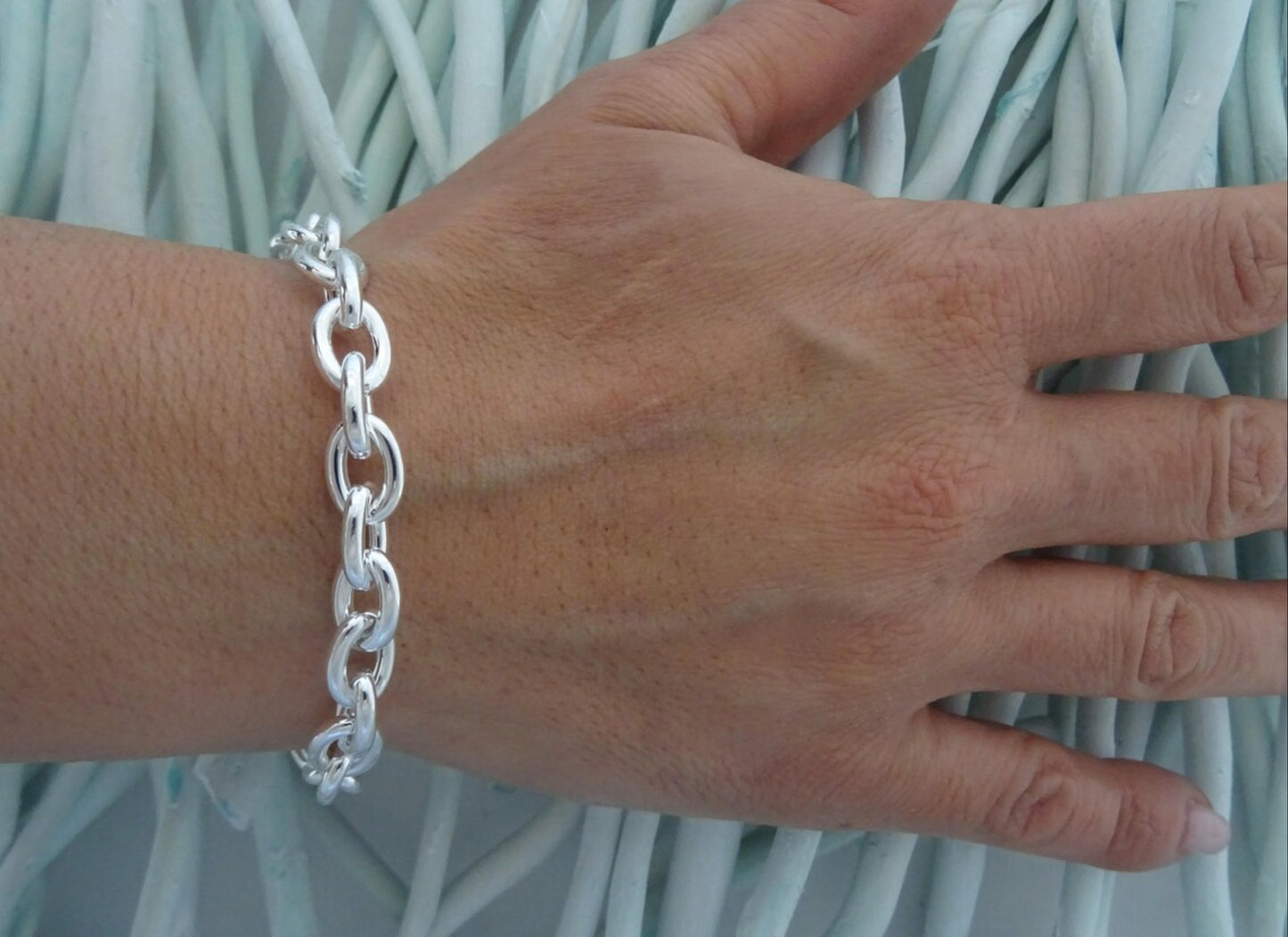 Link Chain Silver Men's Bracelet