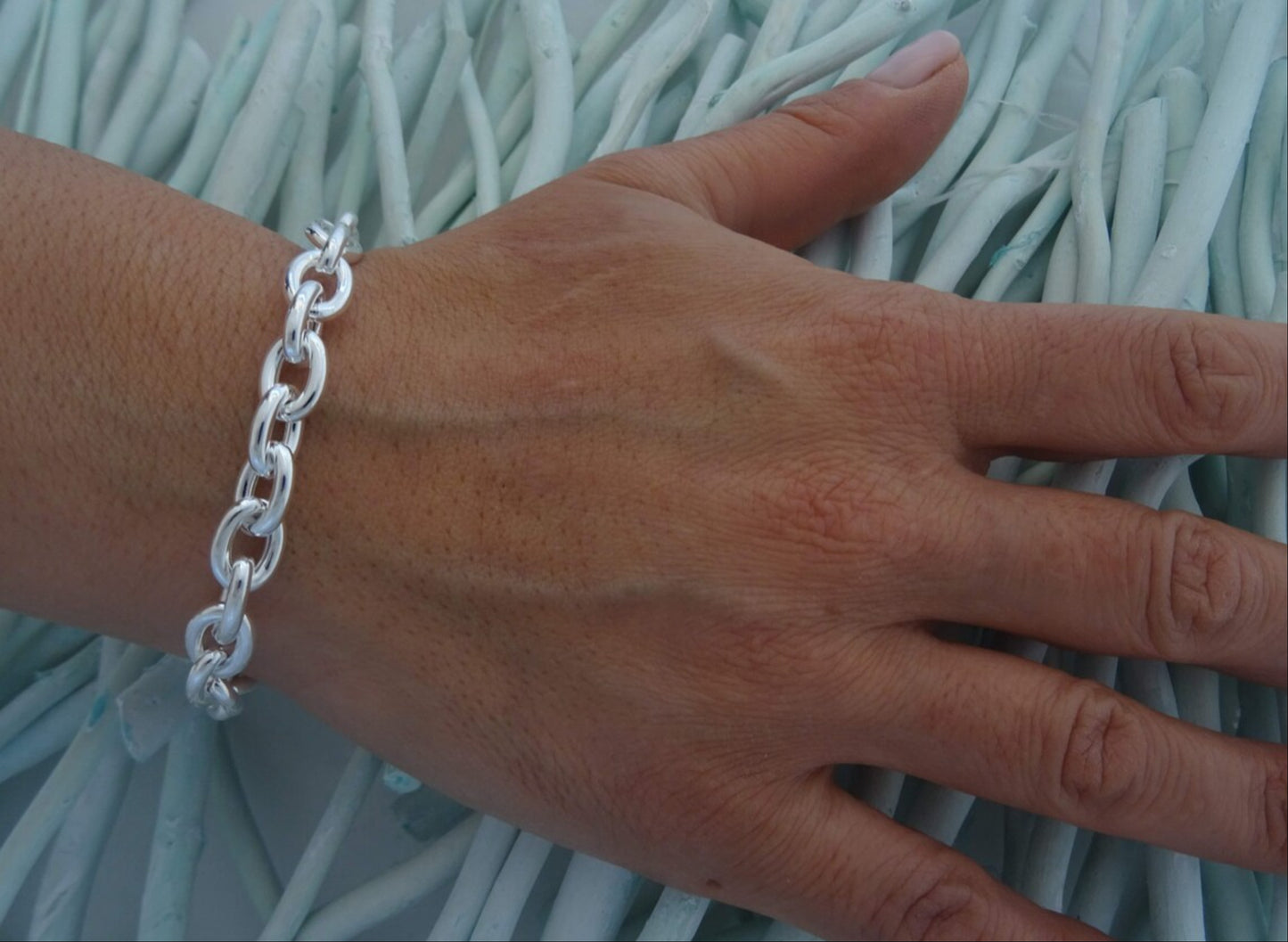 Link Chain Silver Men's Bracelet