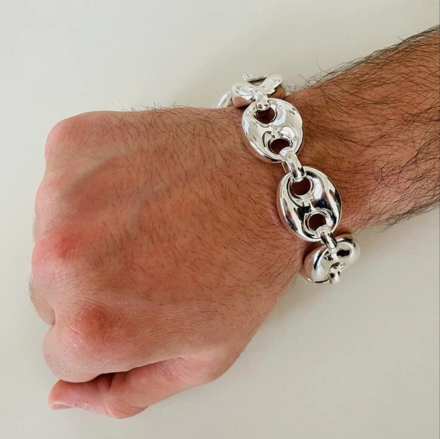 Solid Marina Link chain bracelet men