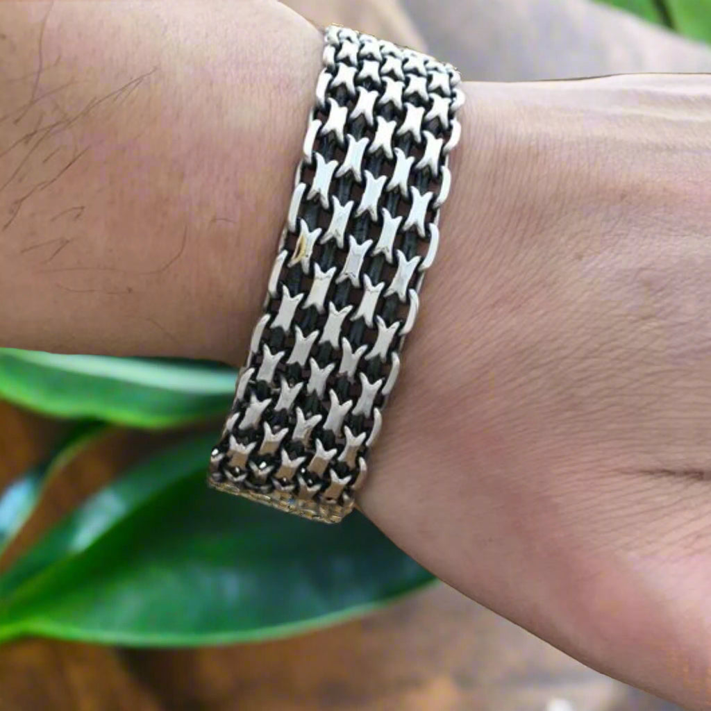 925 sterling silver bracelet Mens bracelet 20 mm
