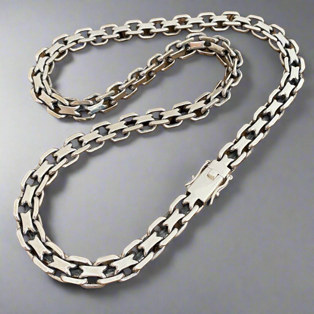 Men's MASSIVE 16.5mm Real Solid 925 Sterling Silver Diamond Cut HEAVY Chains