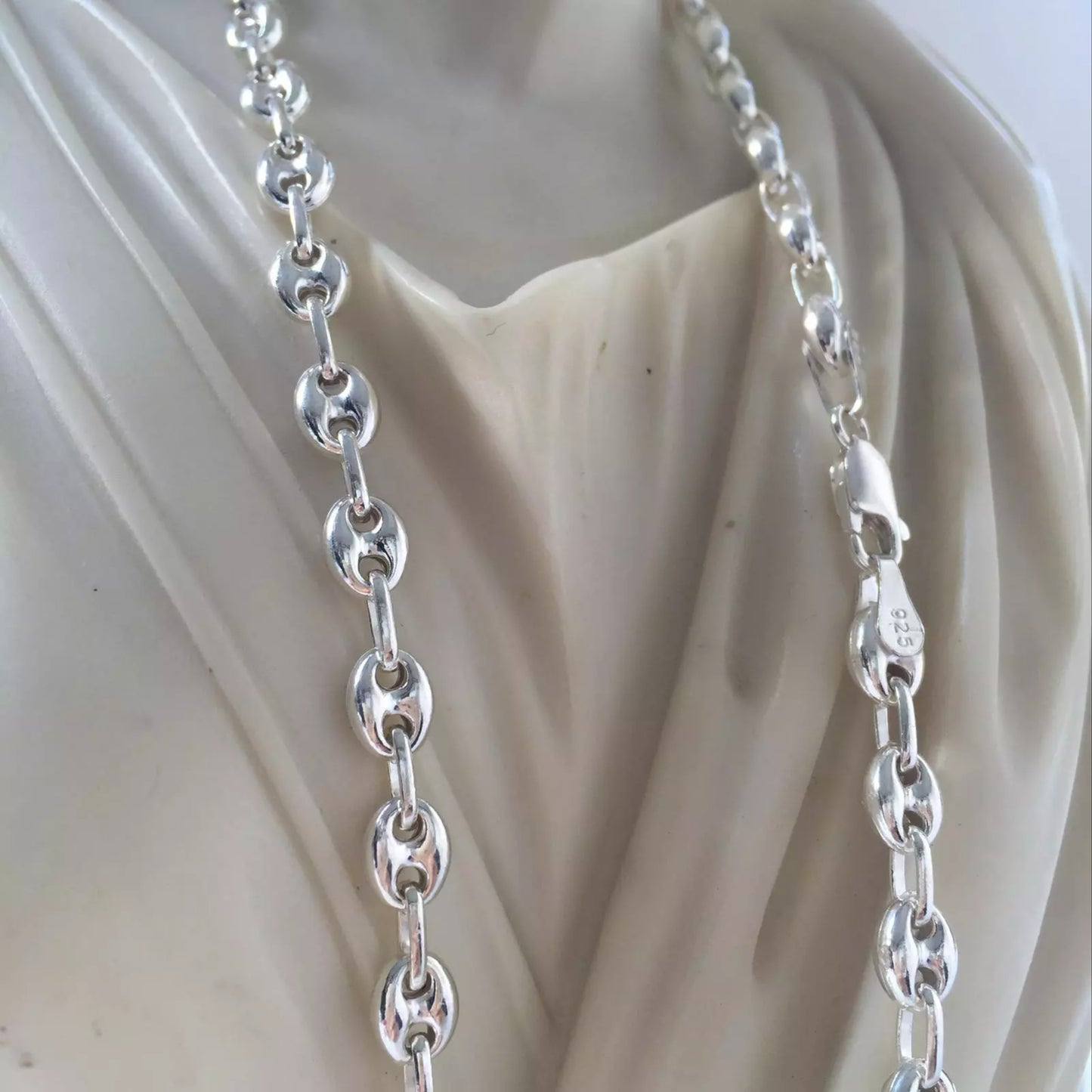 Mens Mariner Puffed Link Chain