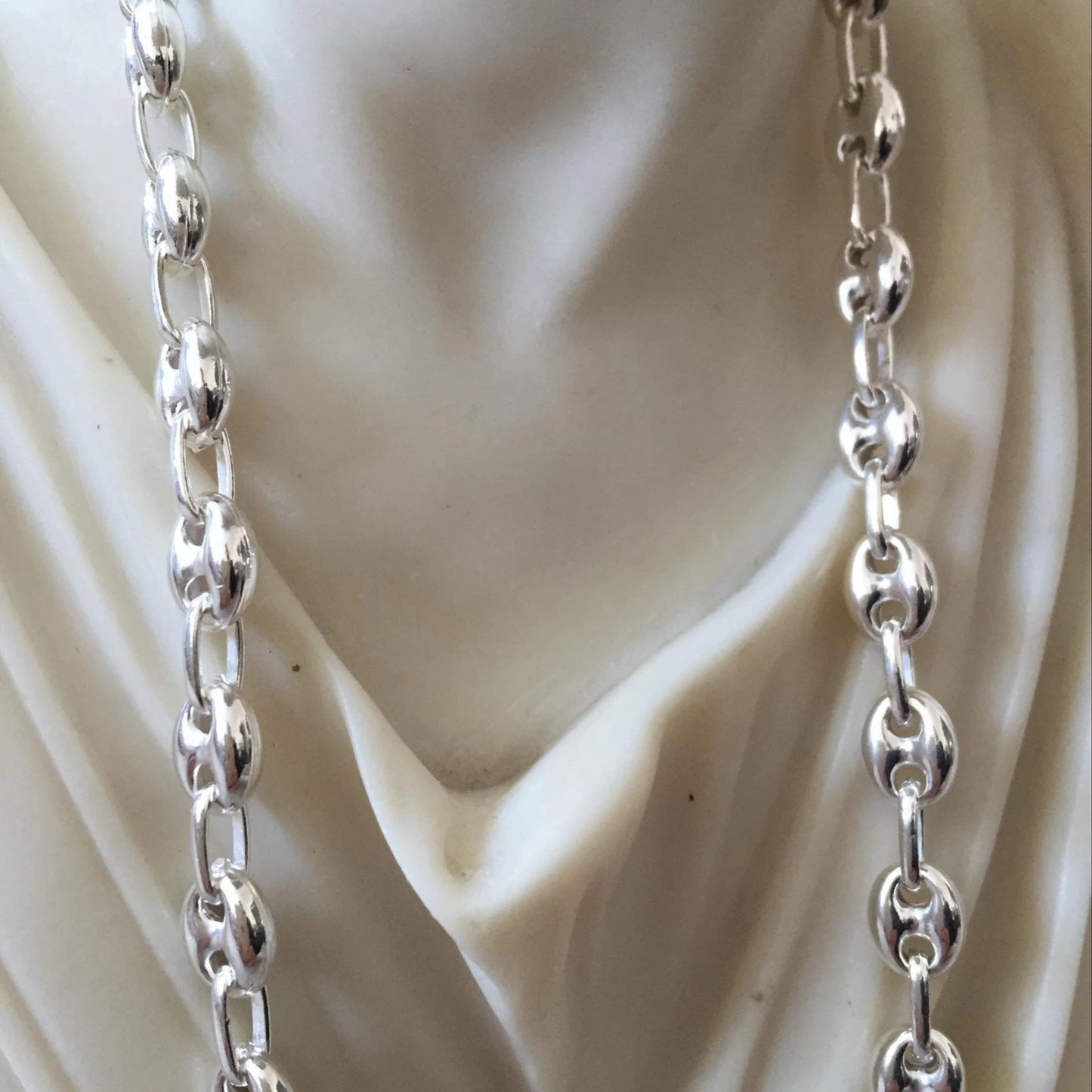 Mens Mariner Puffed Link Chain