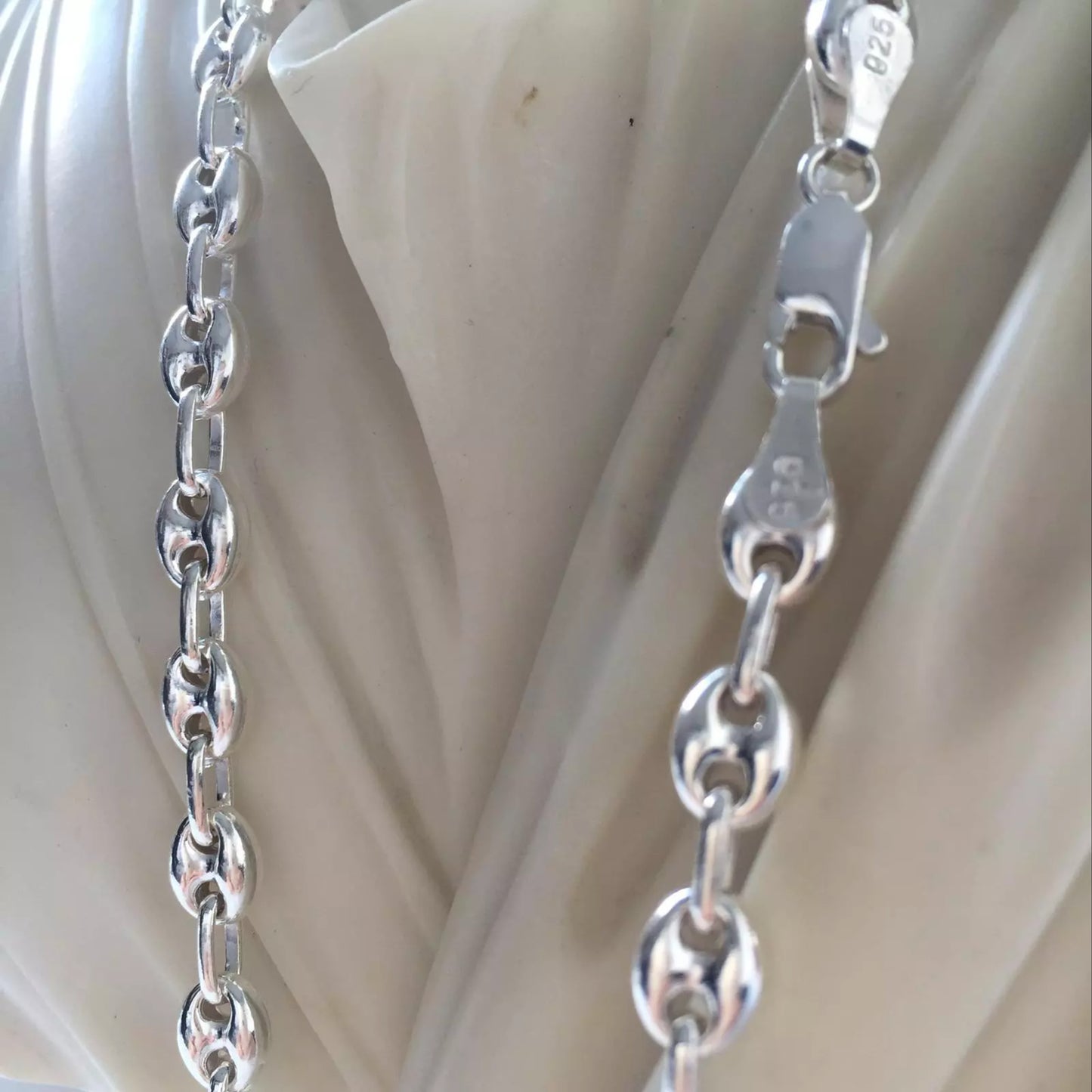 Mens Mariner Puffed Link Chain