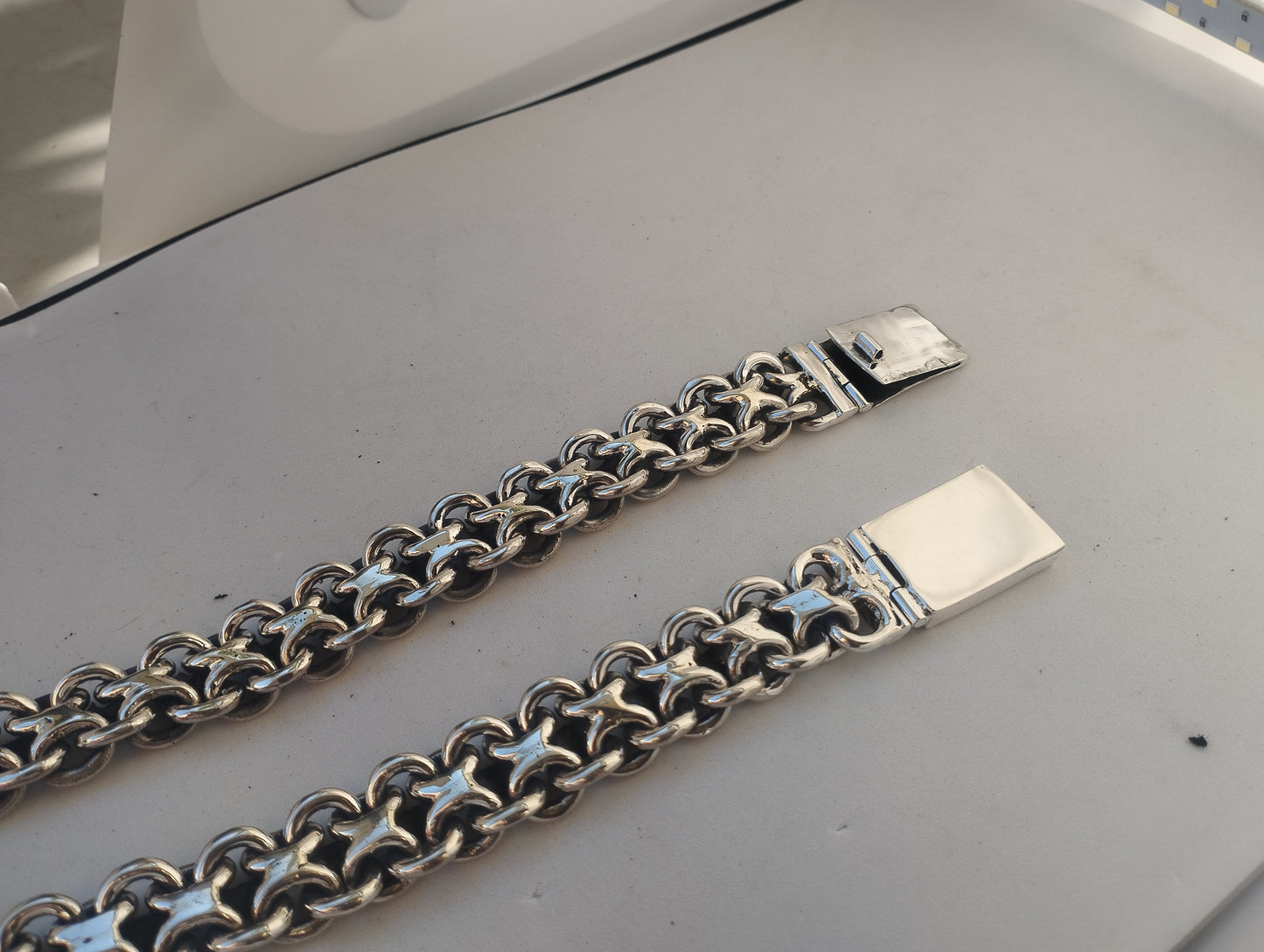 925 Silver Big Link Chain-biker's-necklace