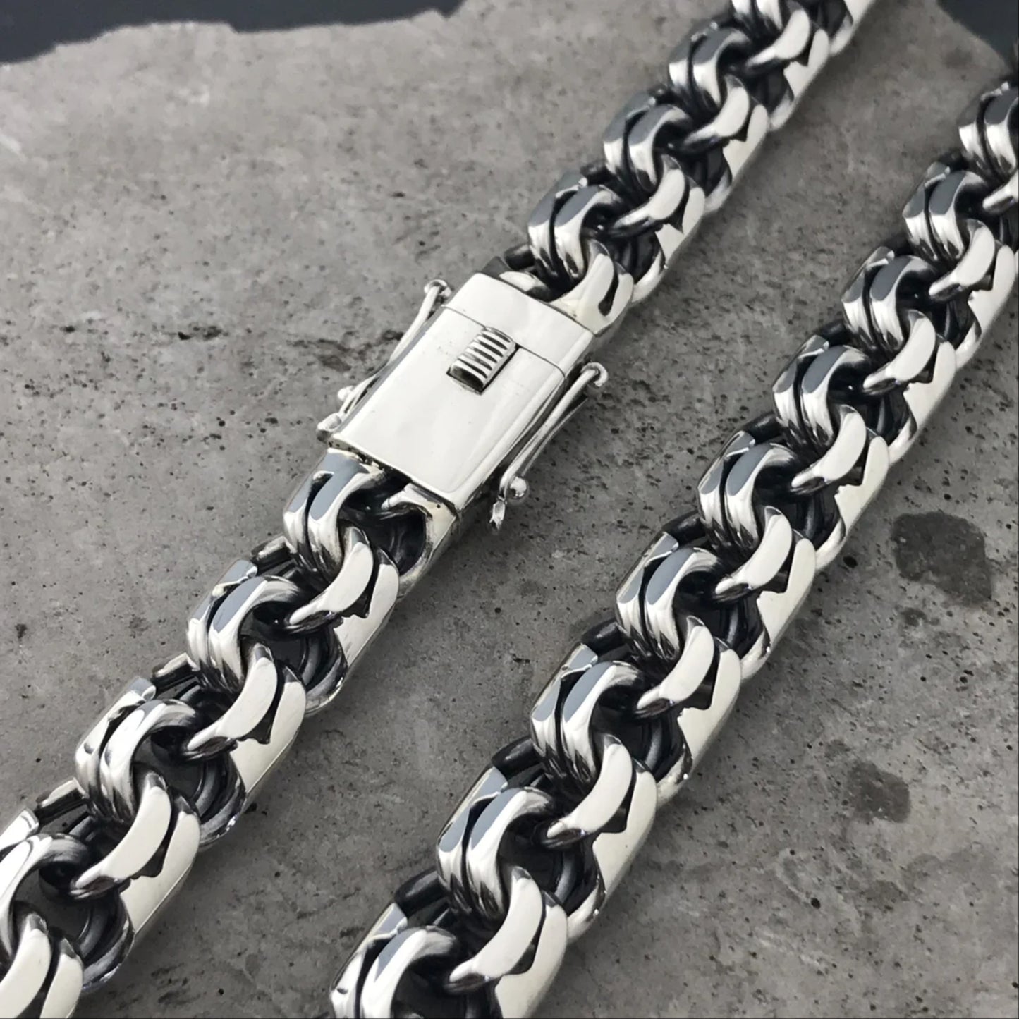 Mexican Garibaldi Link Mens Chain Necklace